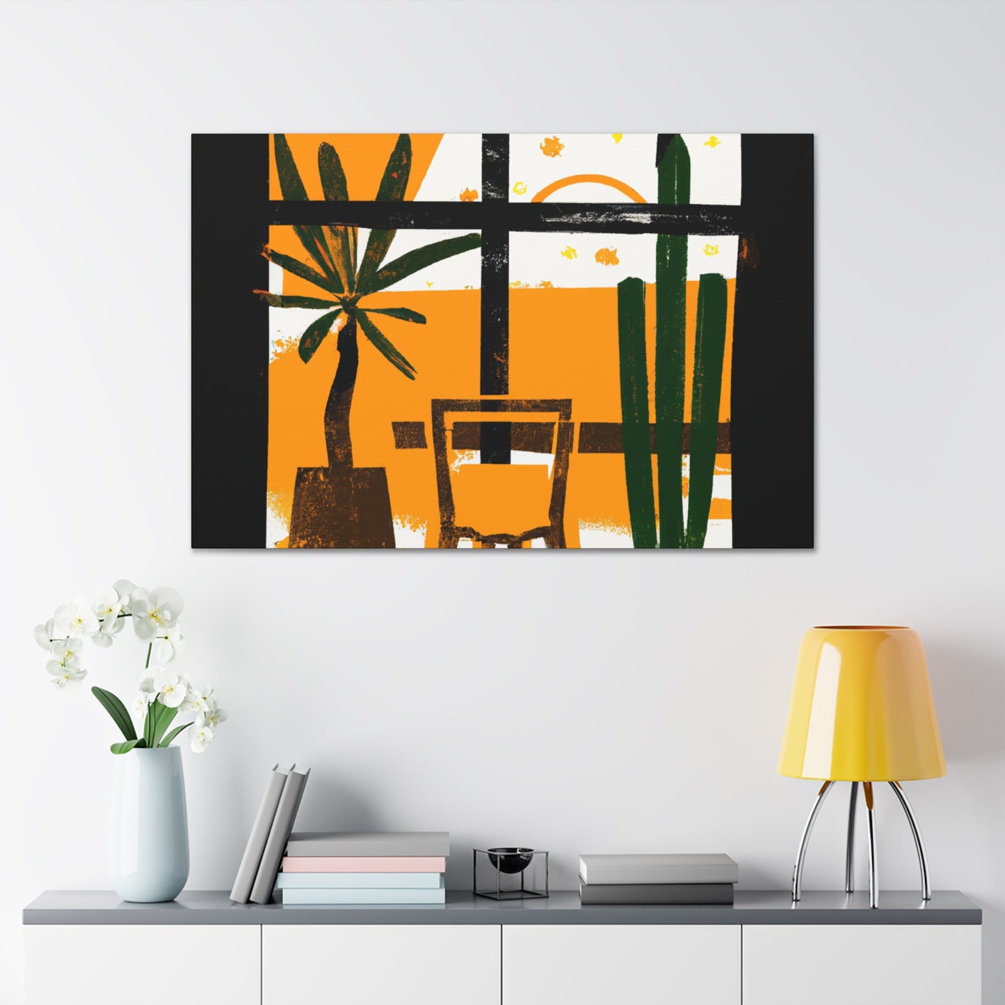 Striped Glaze- Midcentury - Canvas