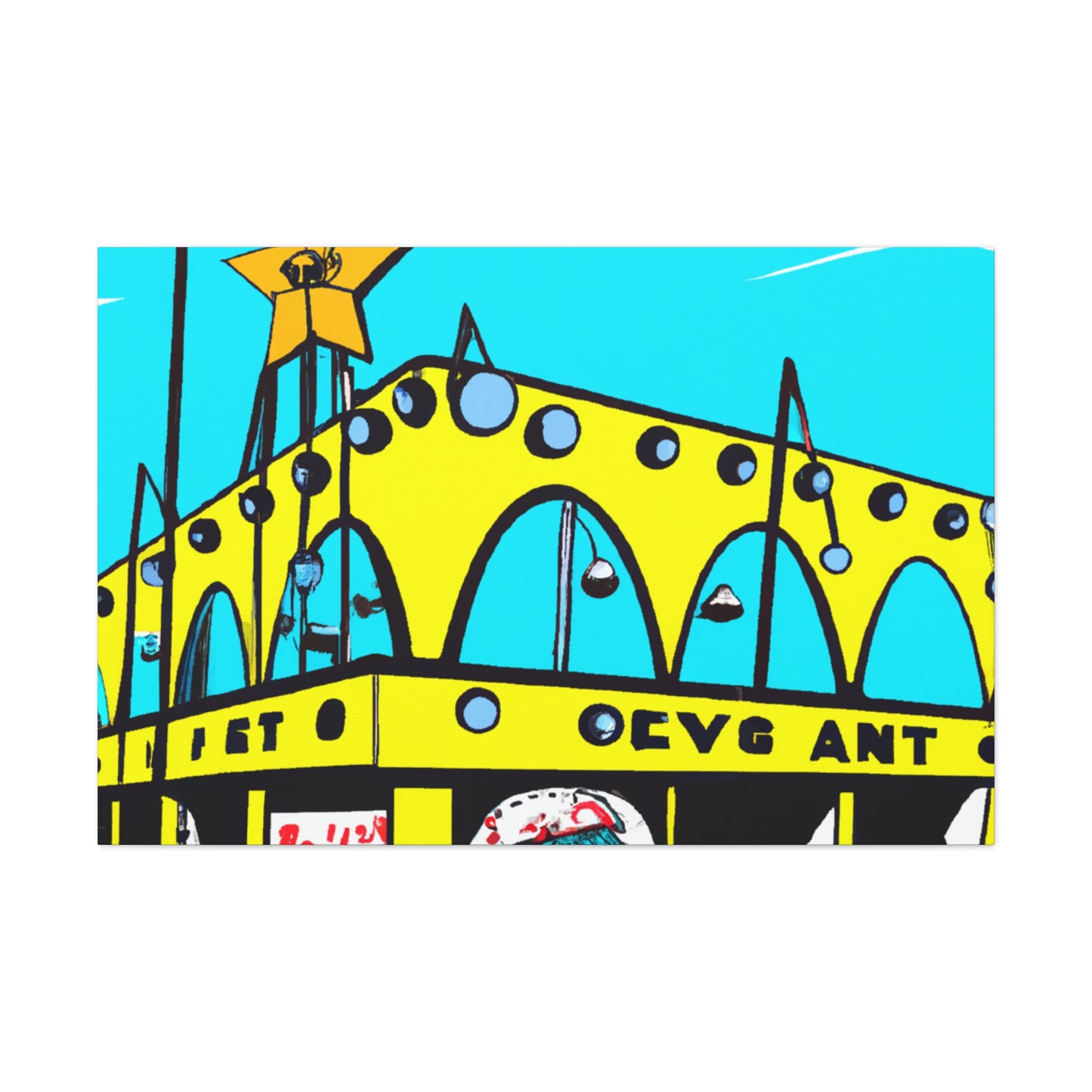 Sock-Hop-A-Round. - Pop Art Canvas