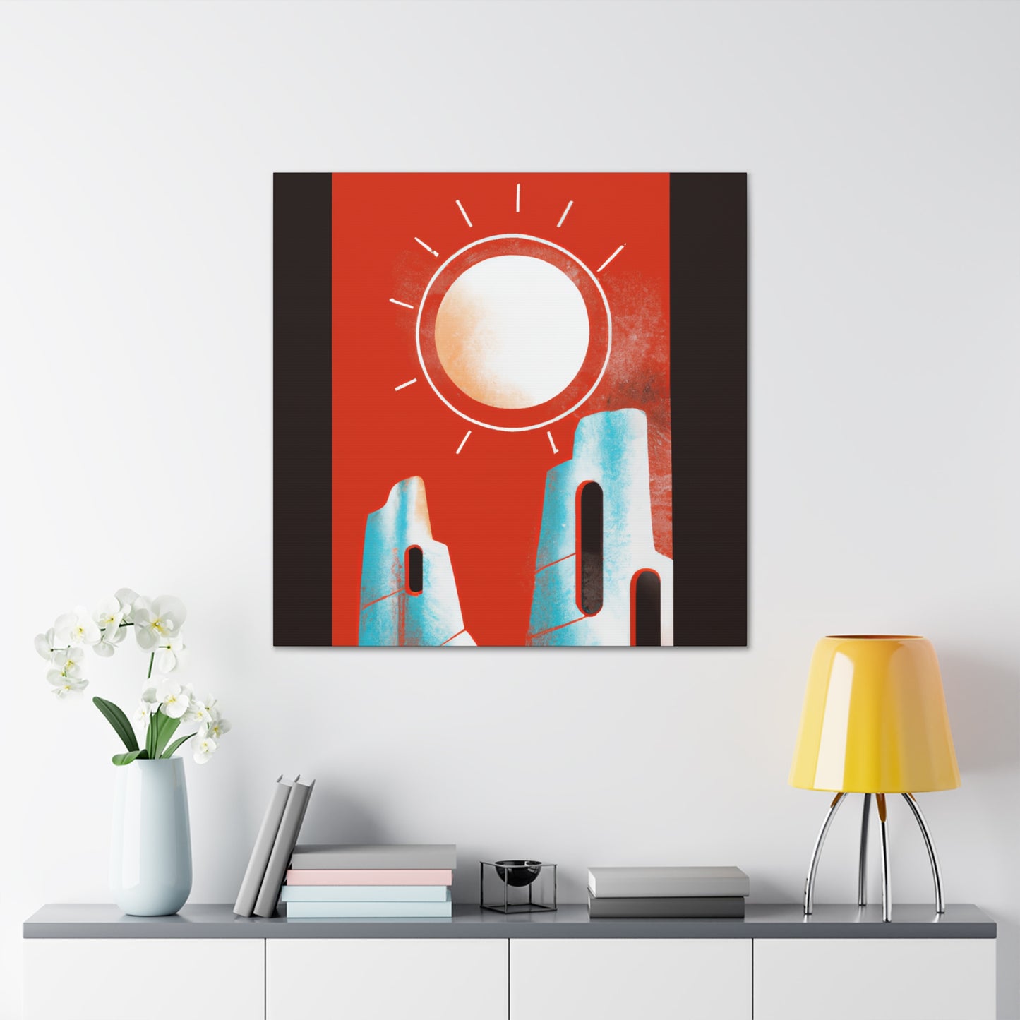 "Elongated Splendor - Midcentury" - Canvas