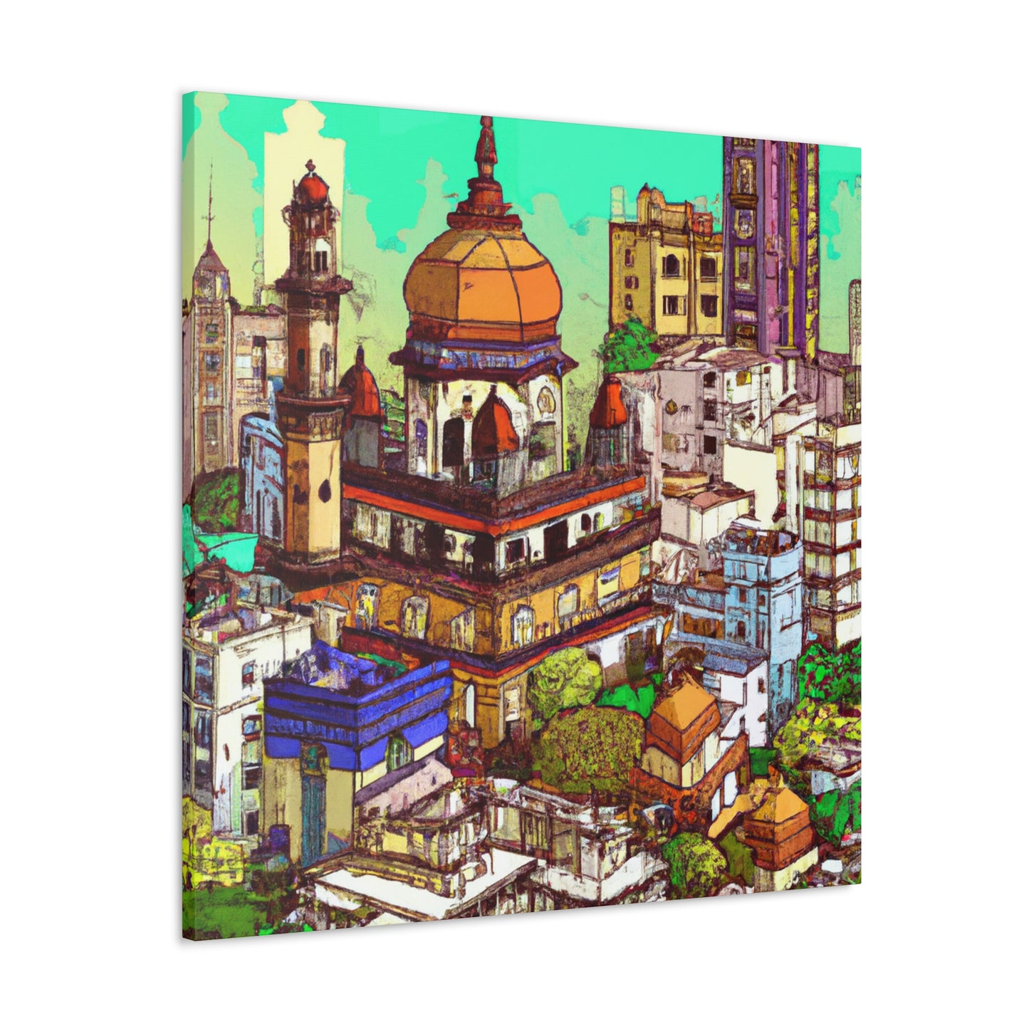 Lotus Land - Destination India - Canvas