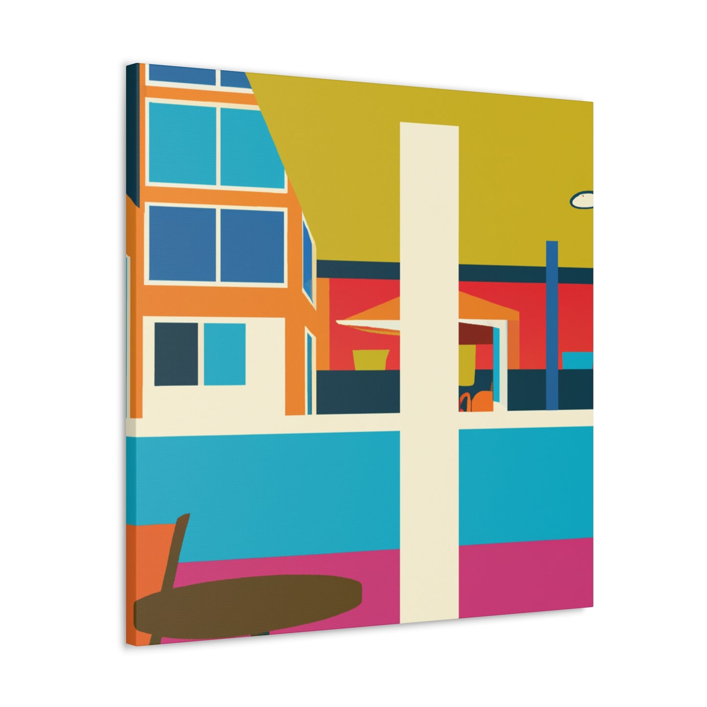 Harmonious Abstraction- Midcentury - Canvas