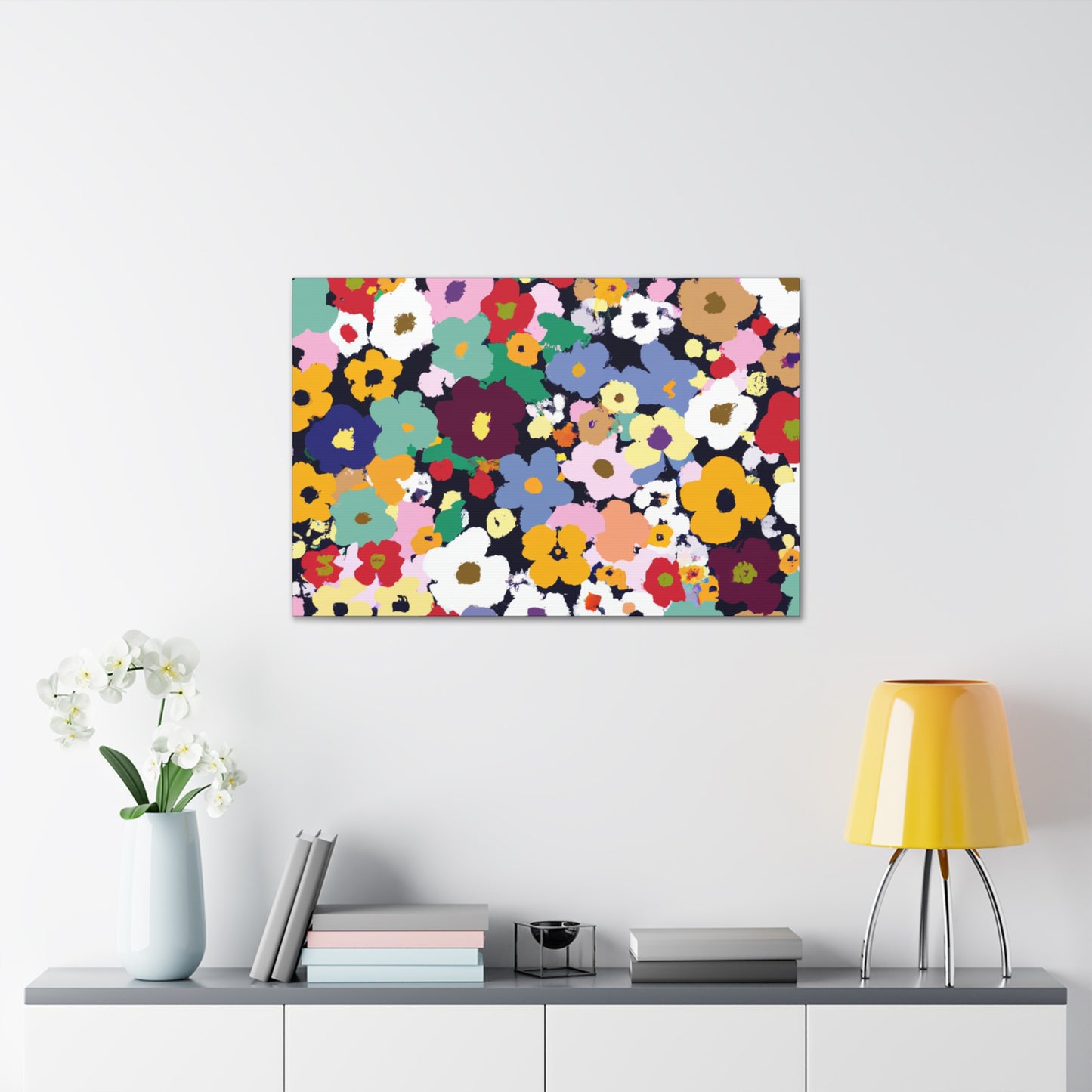 Petal Symphony - Floral Canvas