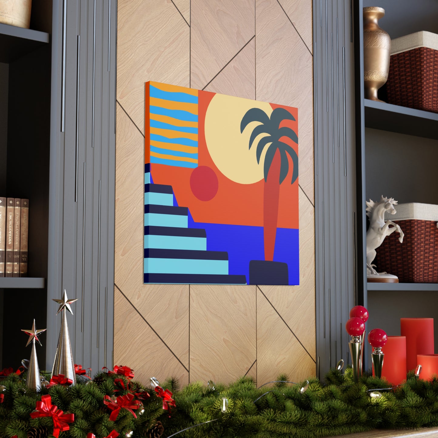 Orange Twitch - Midcentury Canvas