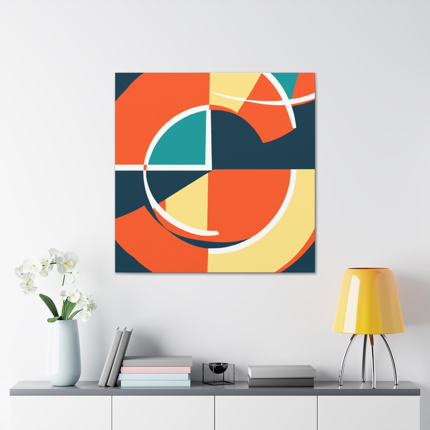 Vibrant Palette- Midcentury - Canvas