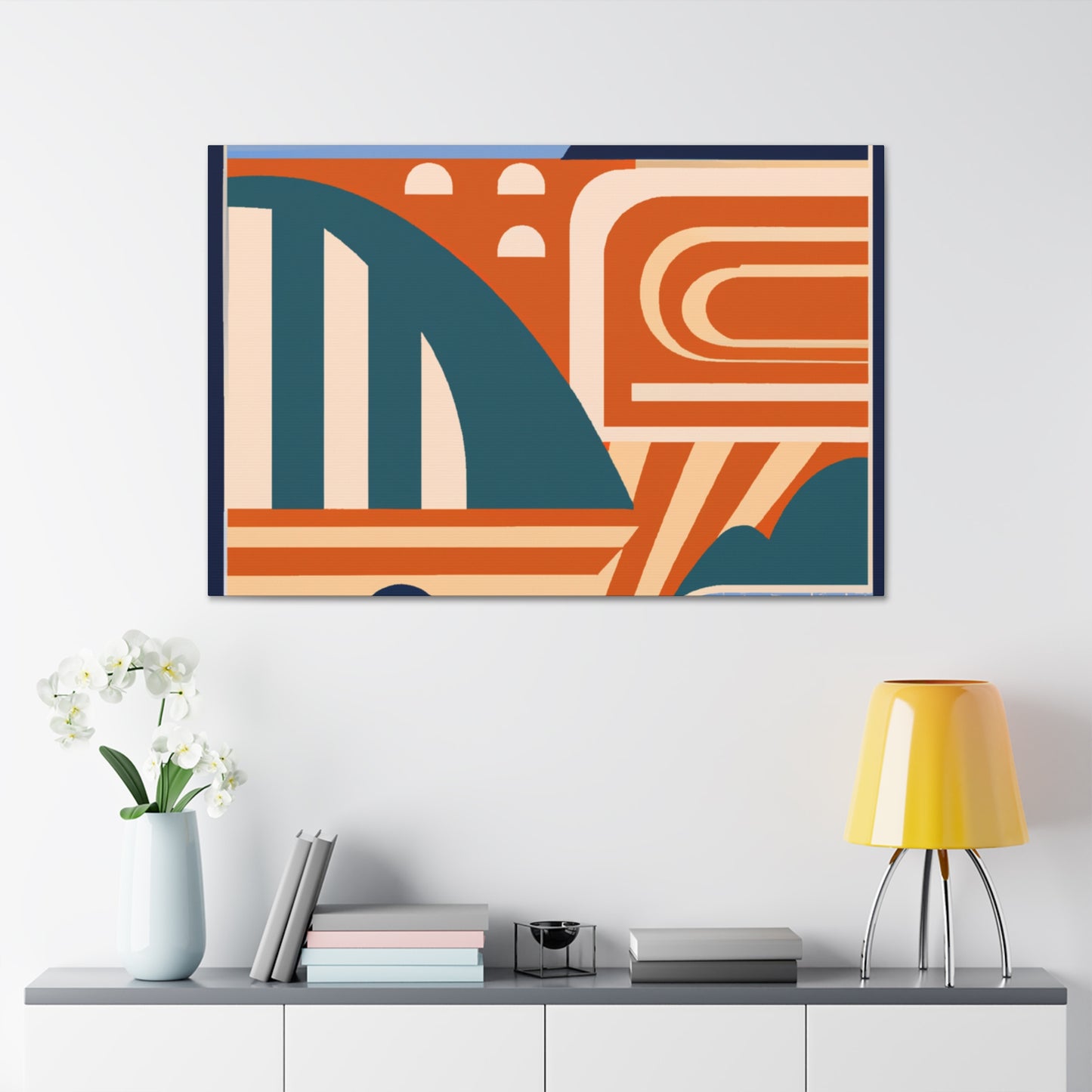 Fantastic Reindeer - Midcentury Canvas