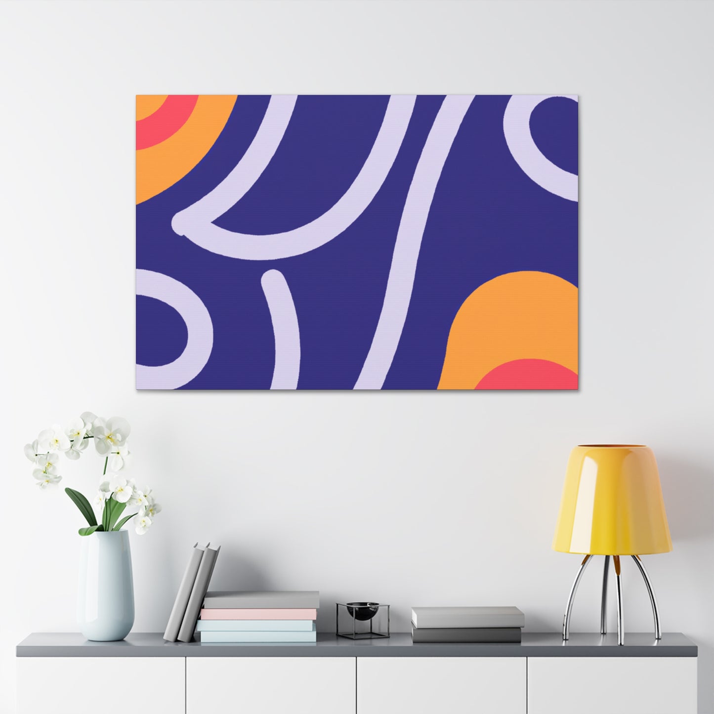 Hazy Peaks- Midcentury - Canvas