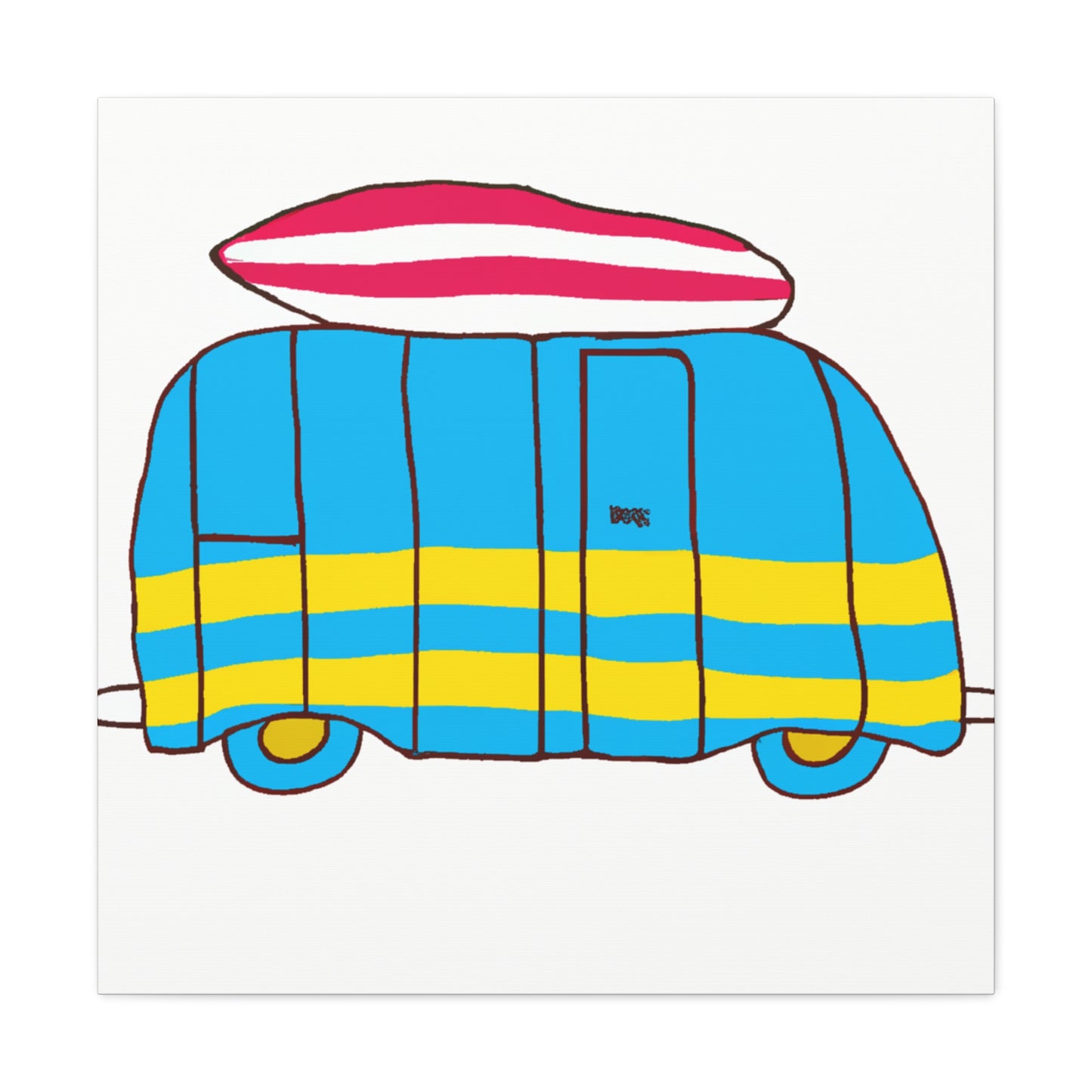 Minimal Surfmobile - Minimalism - Canvas
