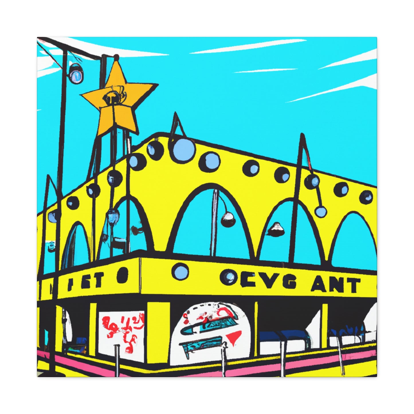 Sock-Hop-A-Round. - Pop Art Canvas