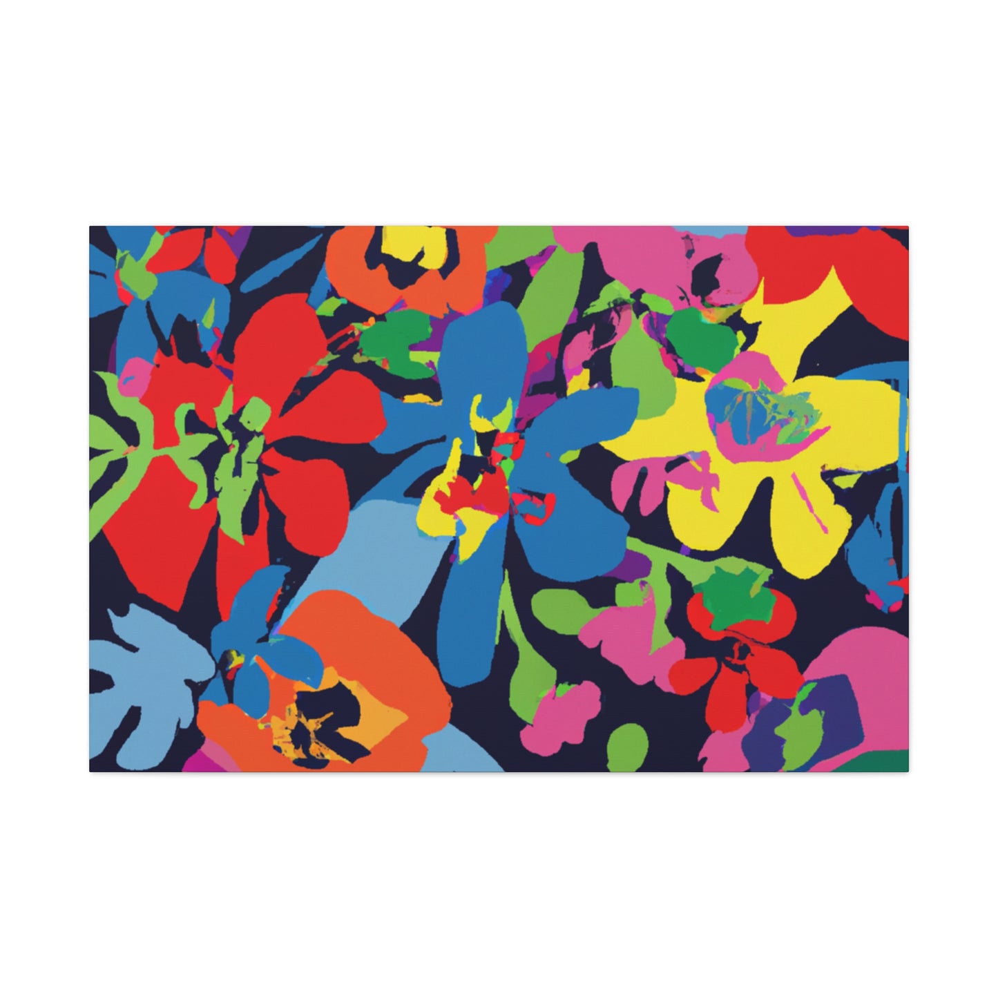 Flower Power Petal Push: - Floral Canvas