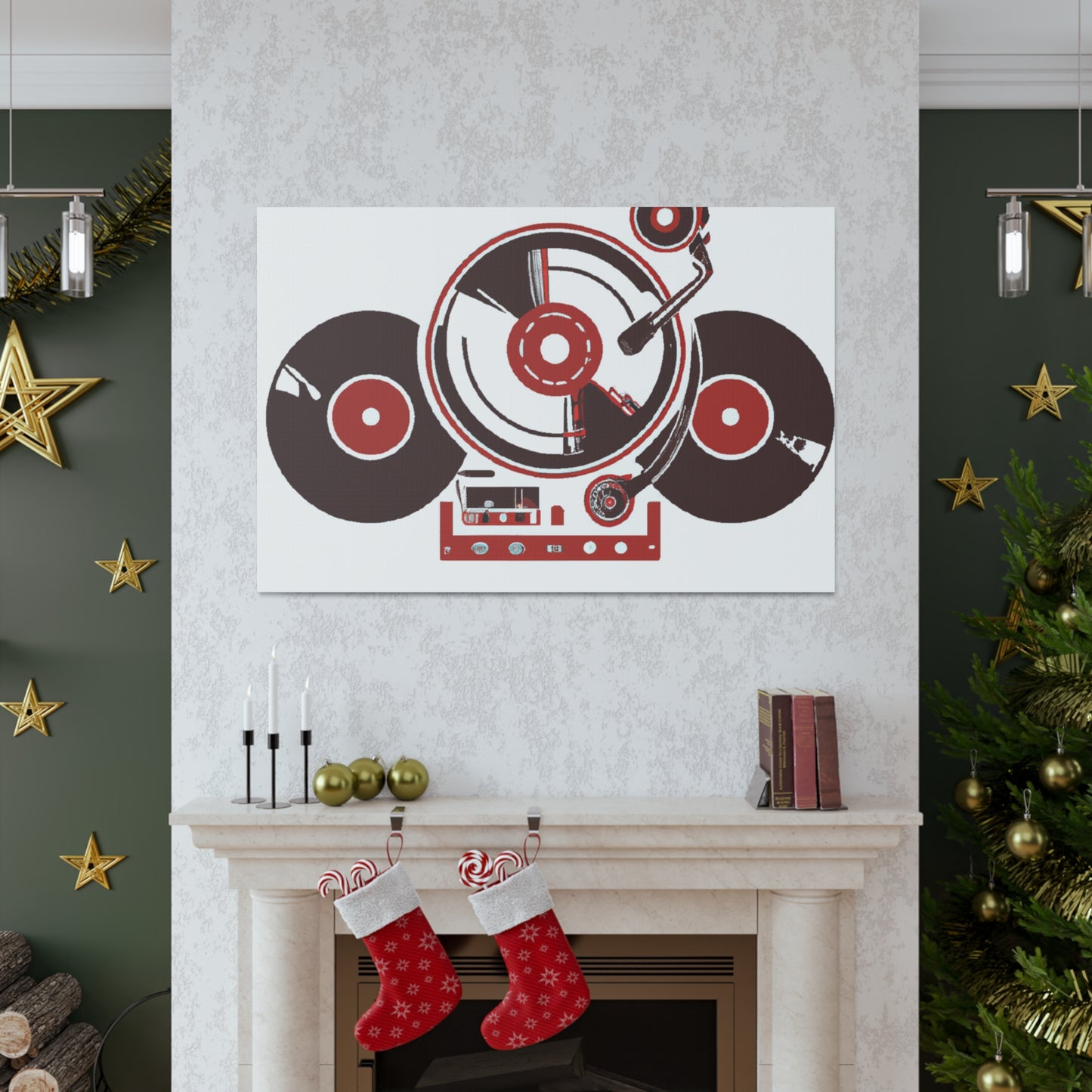 The Vinyl Emperors - Retro Music and Film Canvas