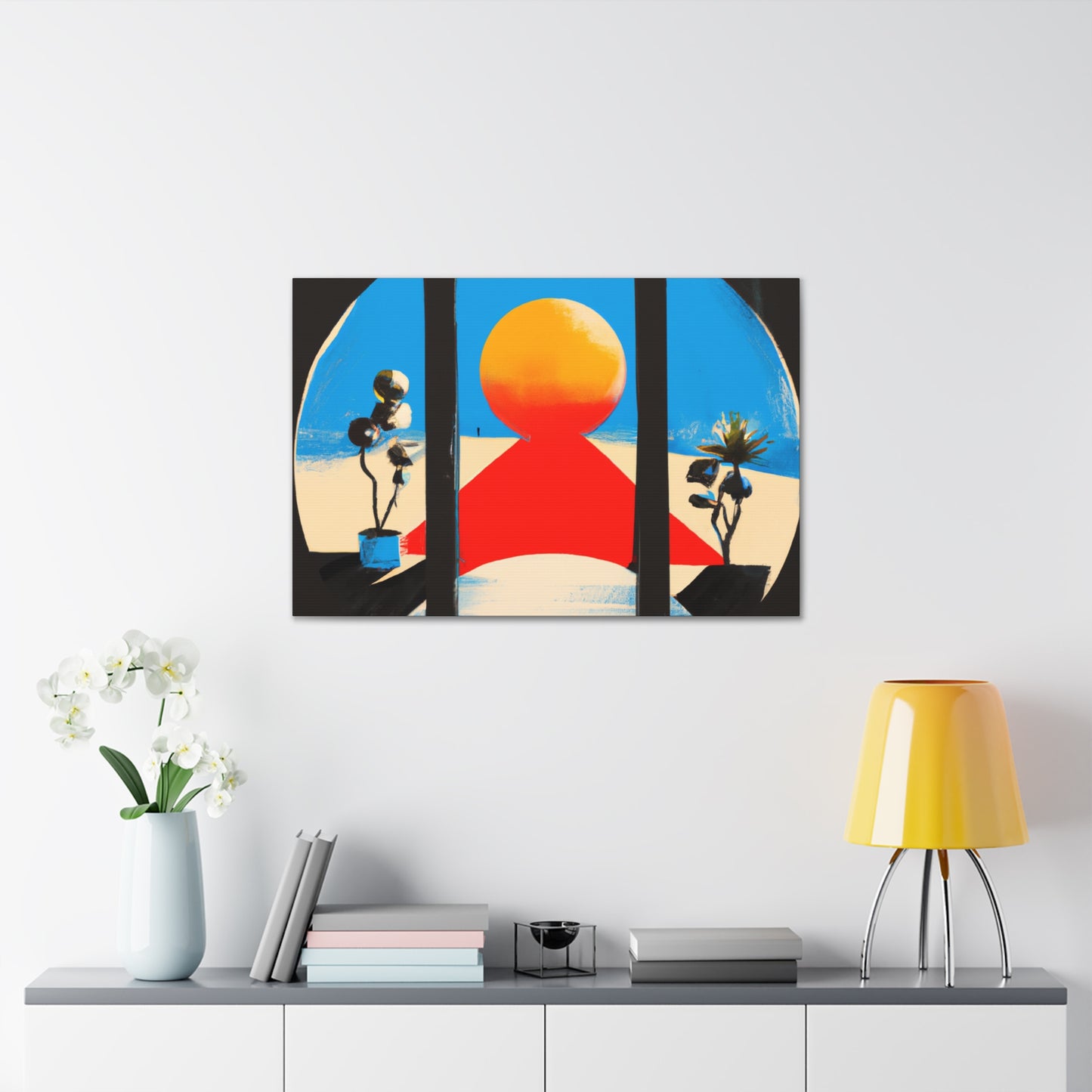 Vigilant Flow- Midcentury - Canvas