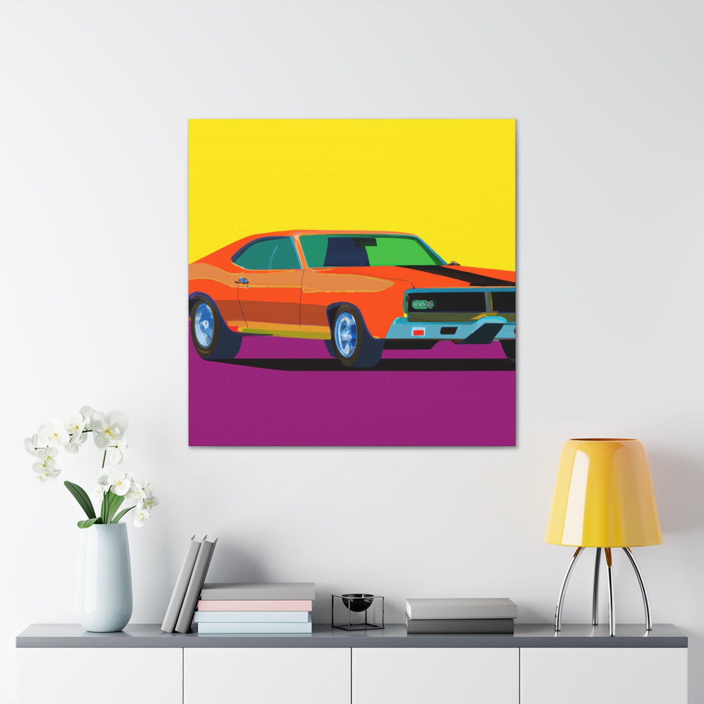 Classic Thunderbolt - Automobile - Canvas