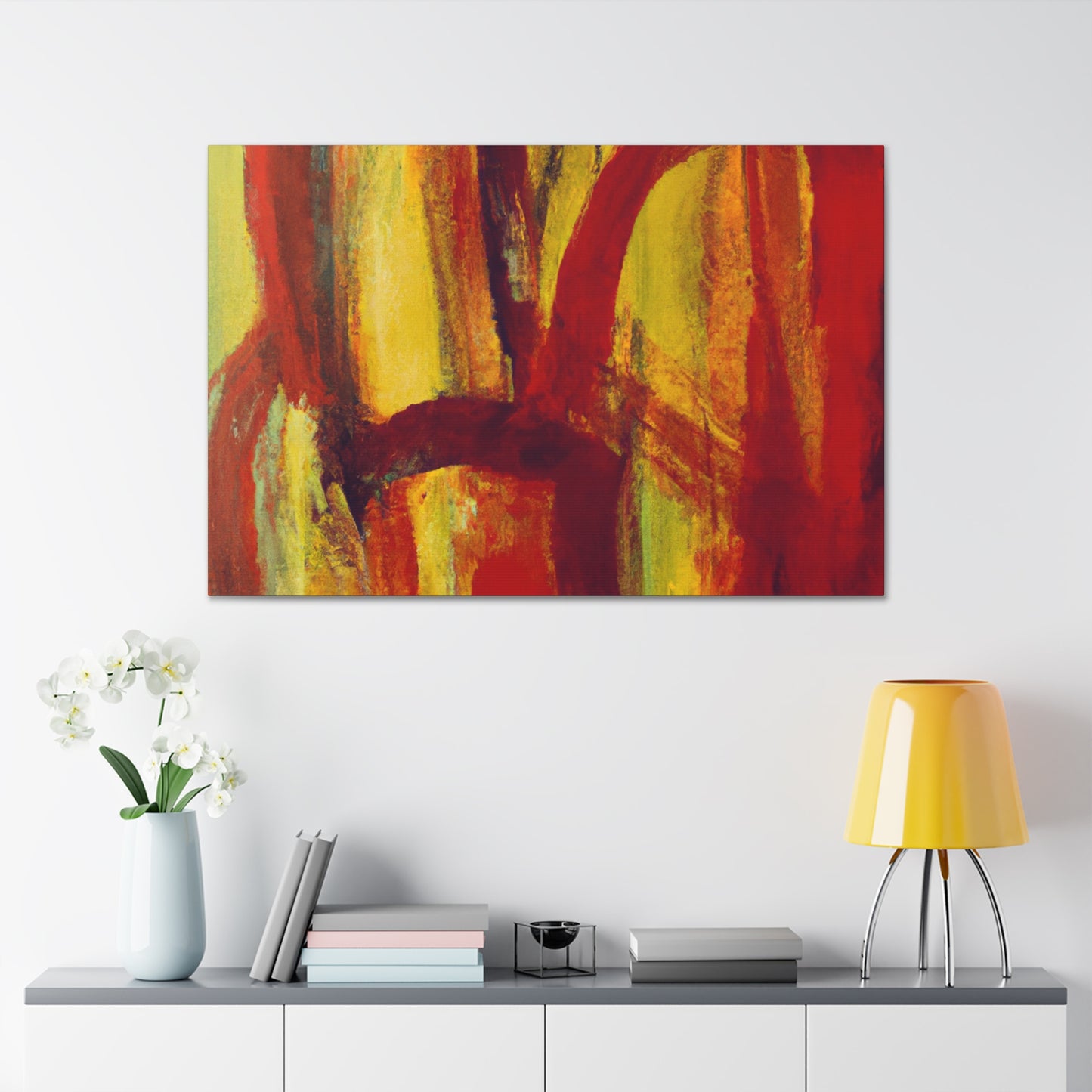 Fire Field - Abstract Canvas