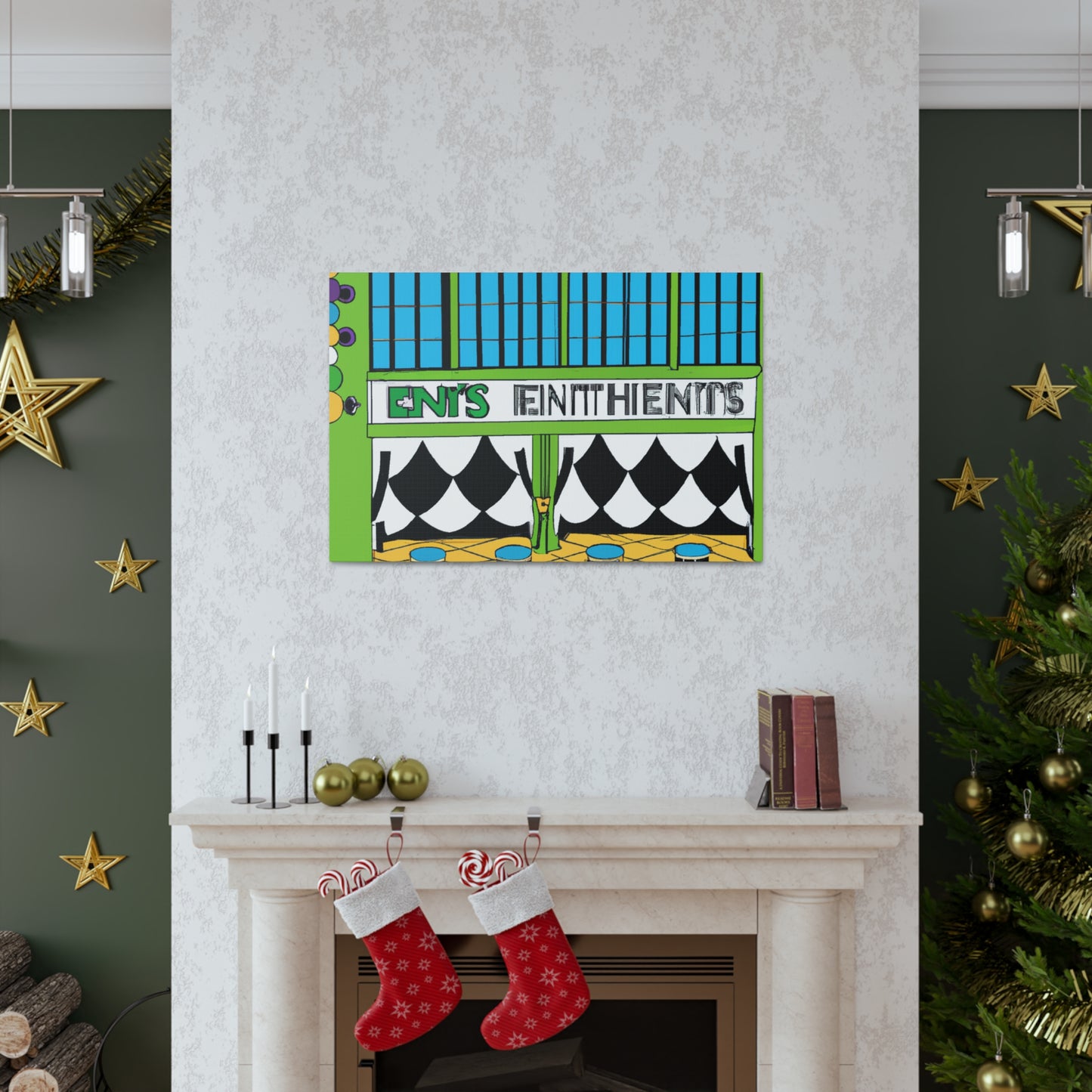 Sock-Hop Stop - Canvas Pop Art