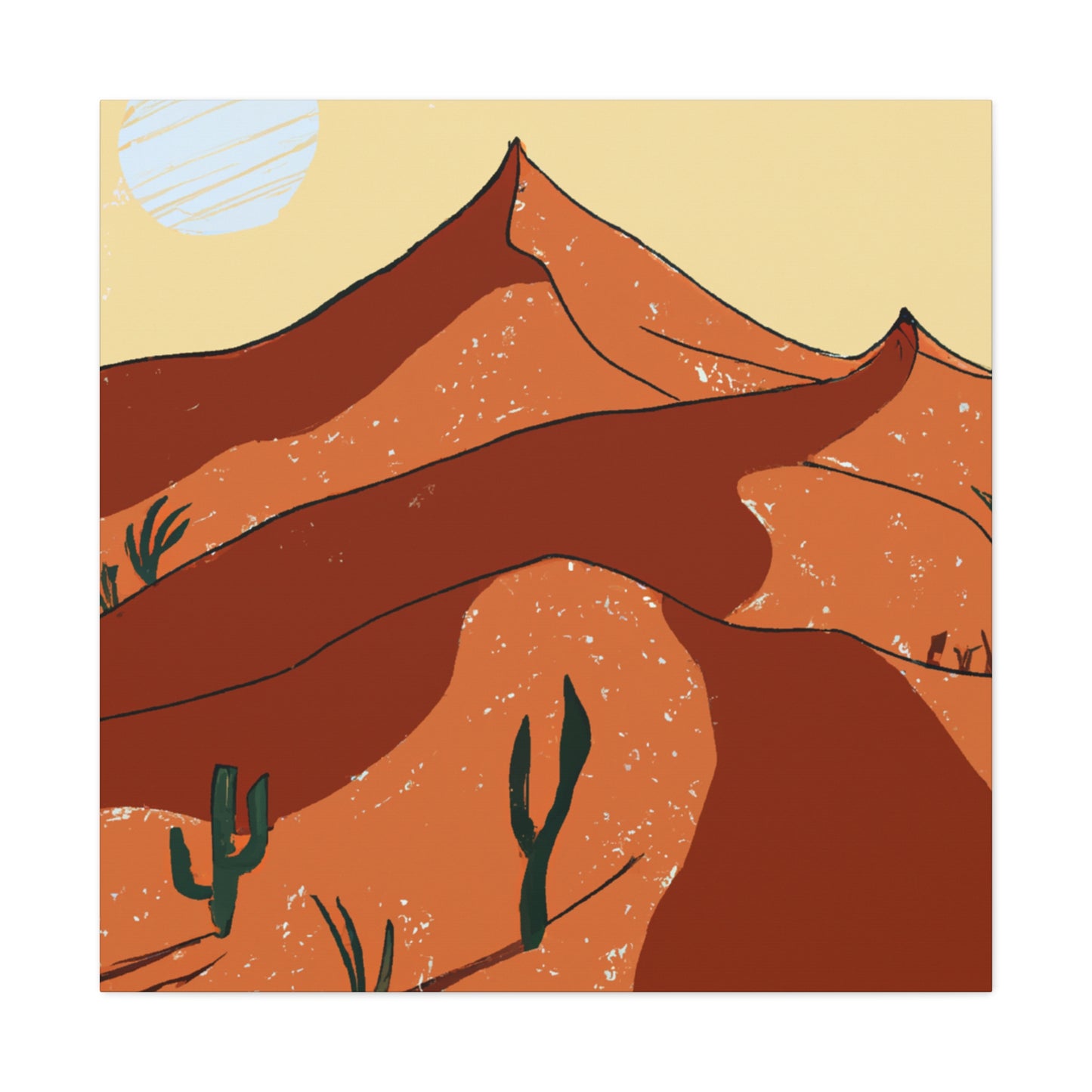 The Eliza - Vintage Contemporary - Desert = Canvas
