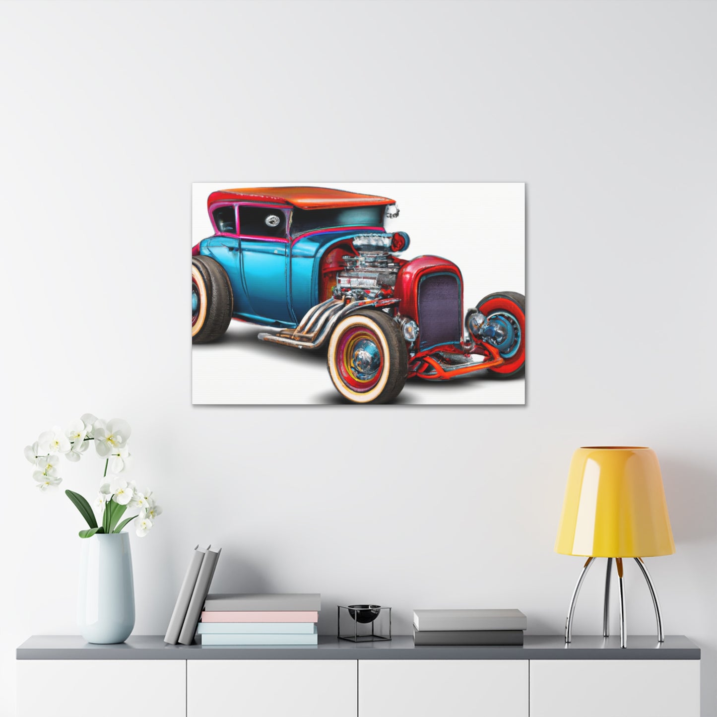 The Flaming Fury - Automobile - Canvas