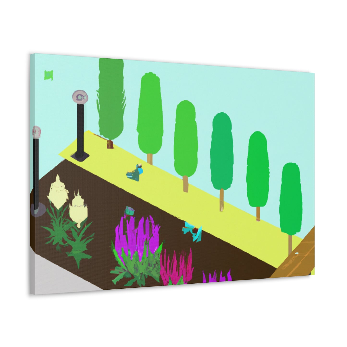 Sunflower Sunrise Landscape - Canvas