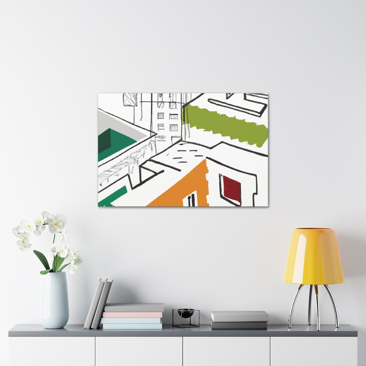 Giovanni Battista Corvini - Canvas - Architectural