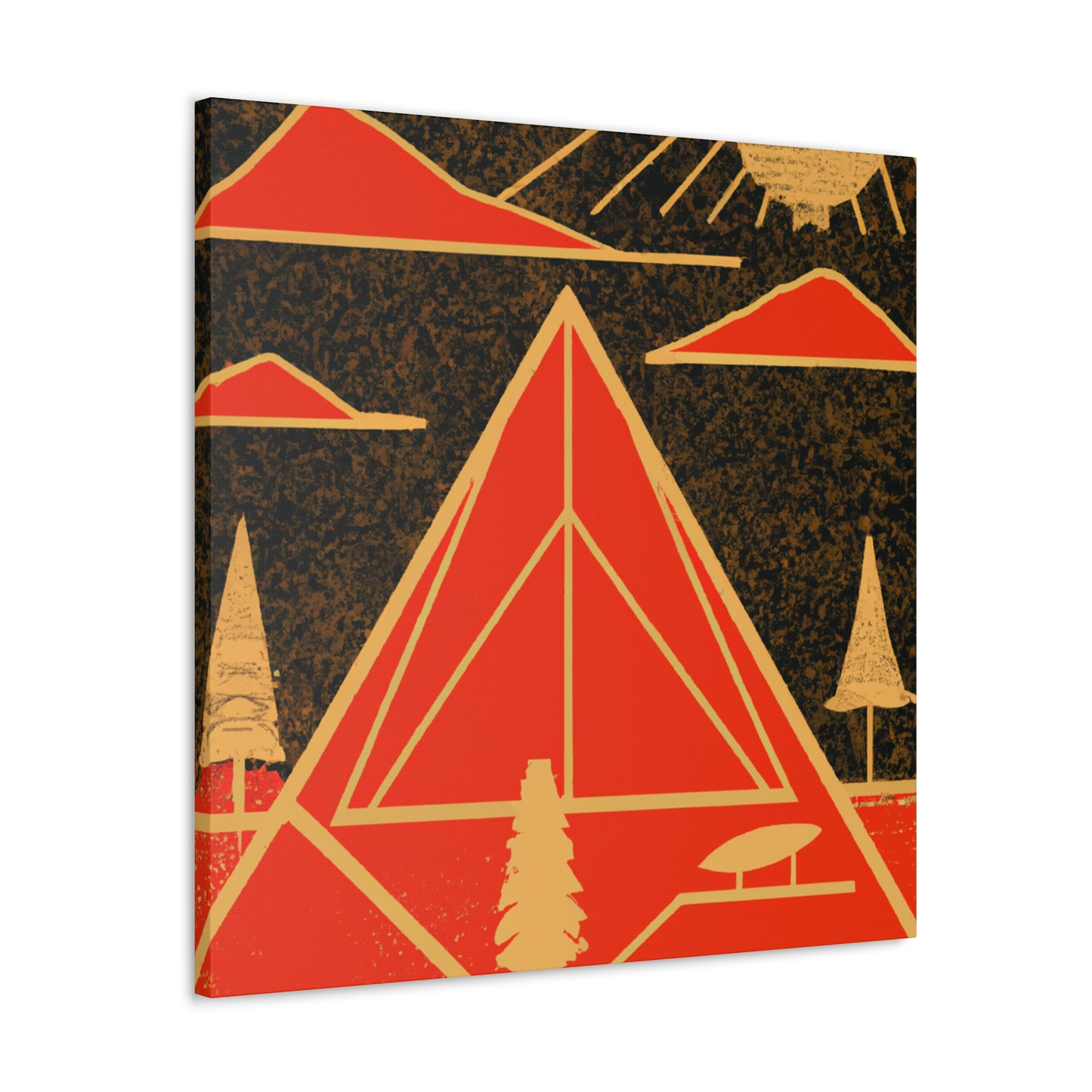 Electric Pyramid - Midcentury Canvas
