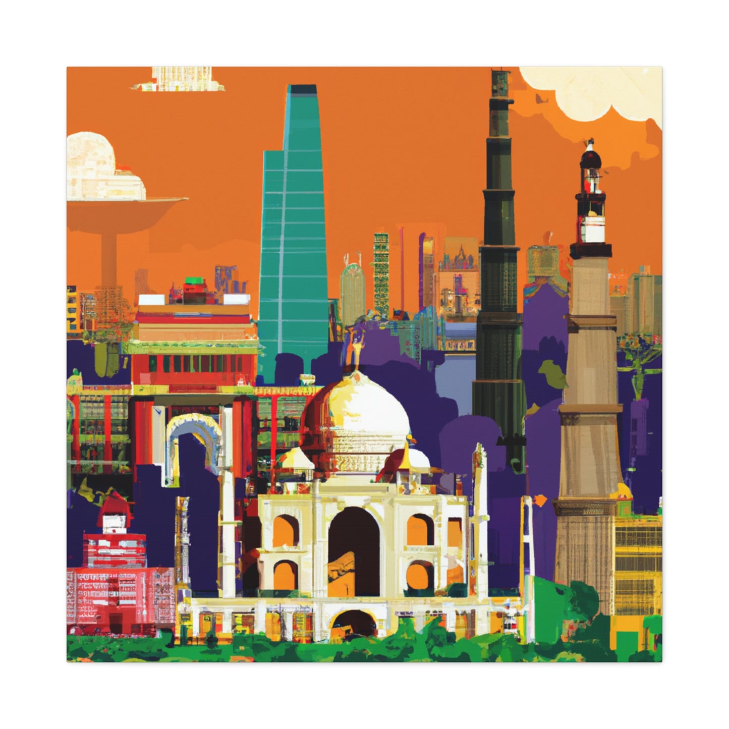 TajMahal - Destination India - Canvas