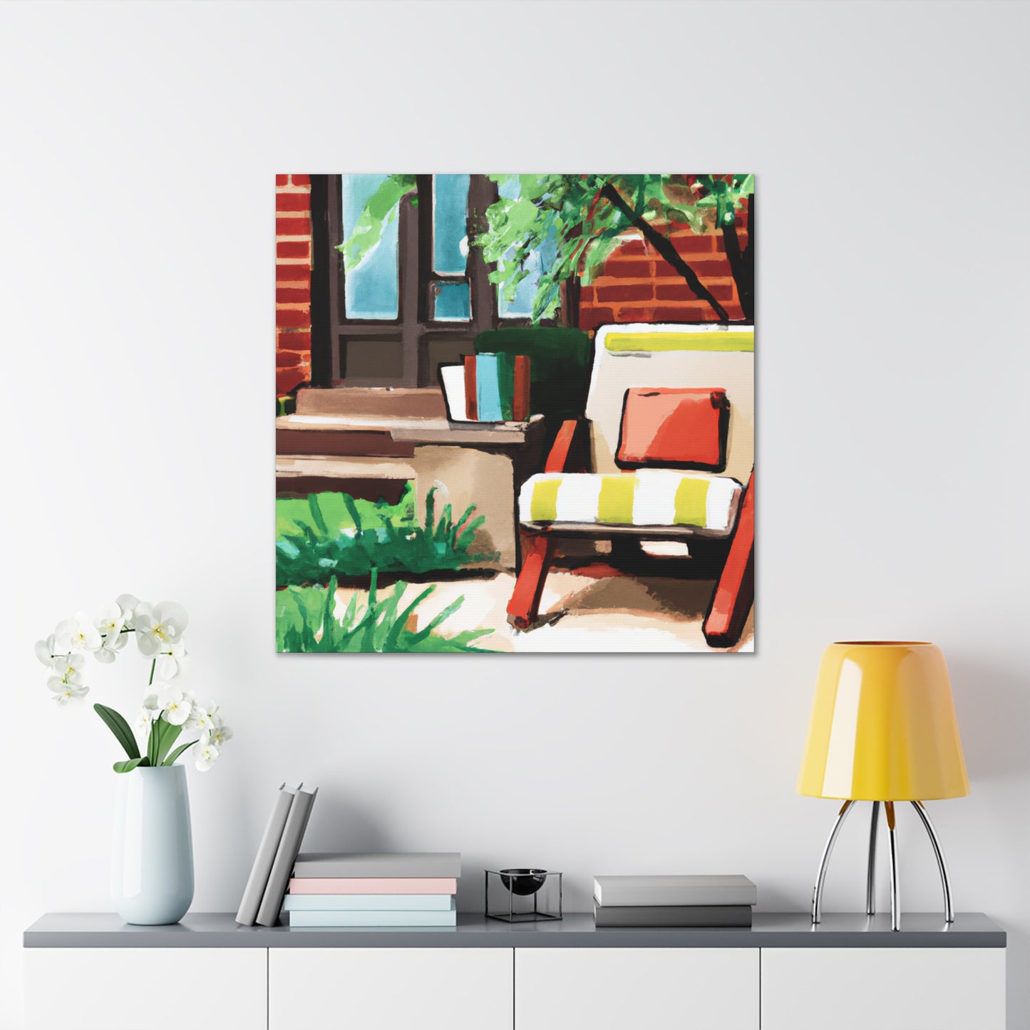 "Cheery Bliss- Midcentury" - Canvas