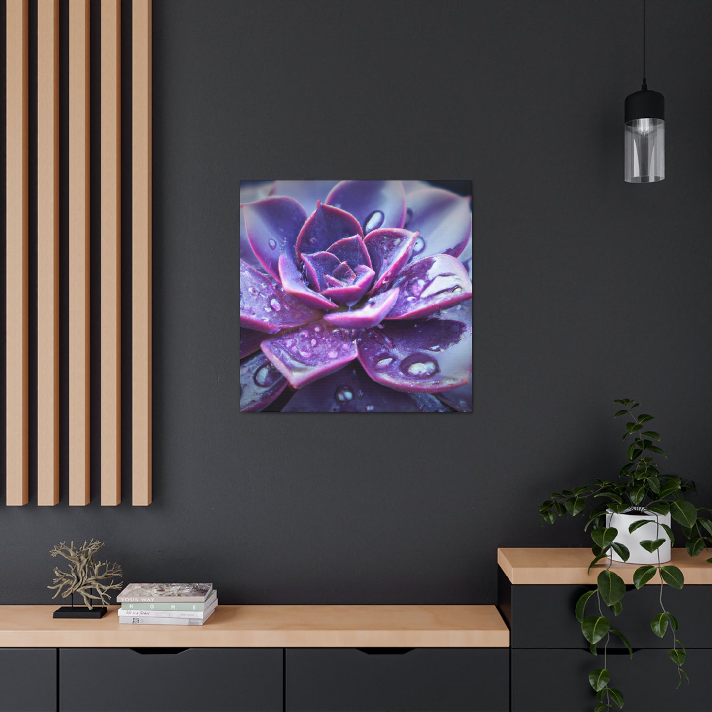 Purple Splendor - Canvas - Succulent