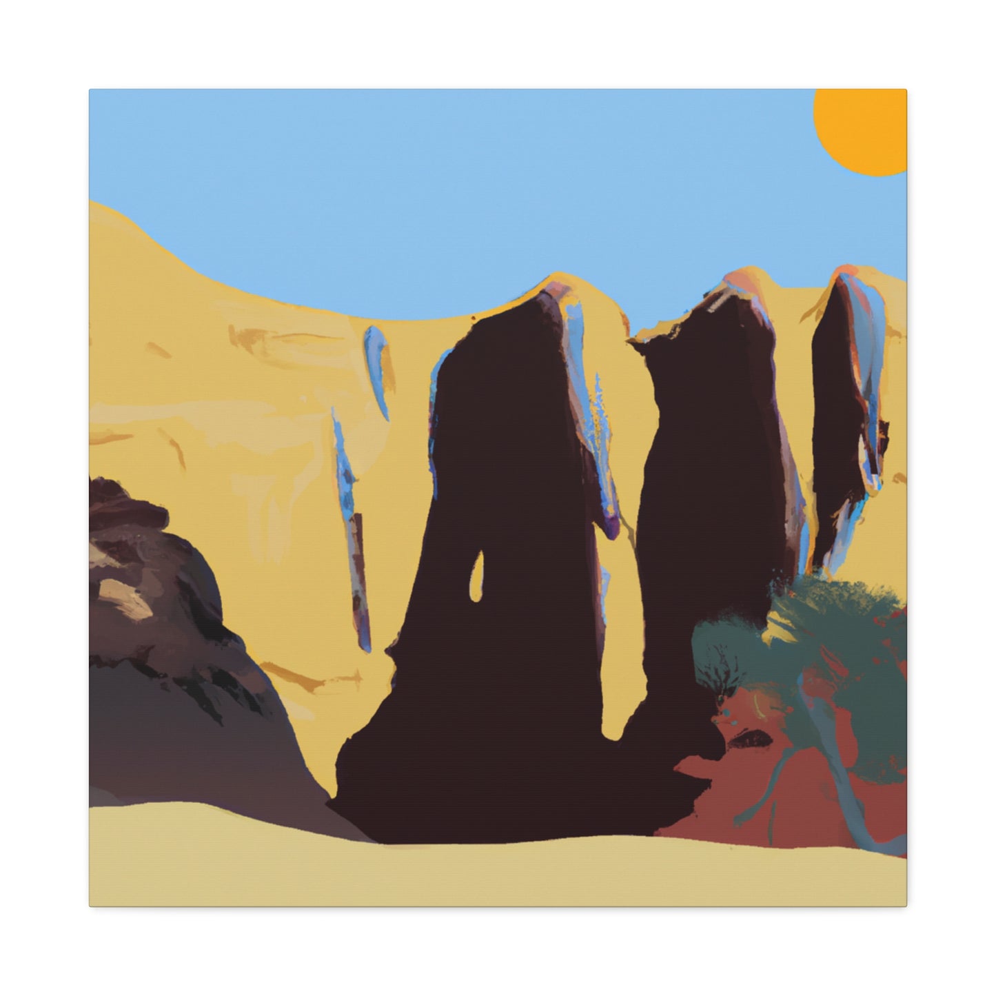 Desert Starlight - Landscape - Canvas