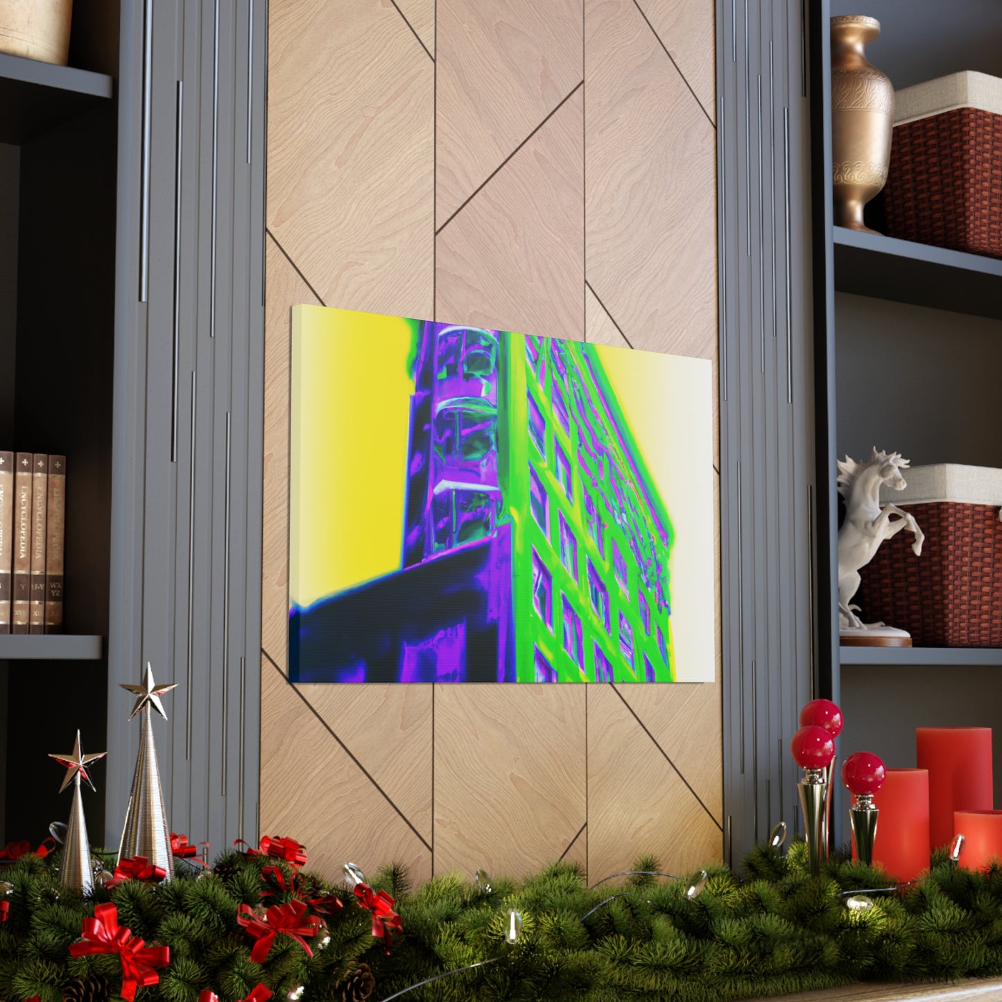 "Futuristic Geoforms" - Architectural Canvas