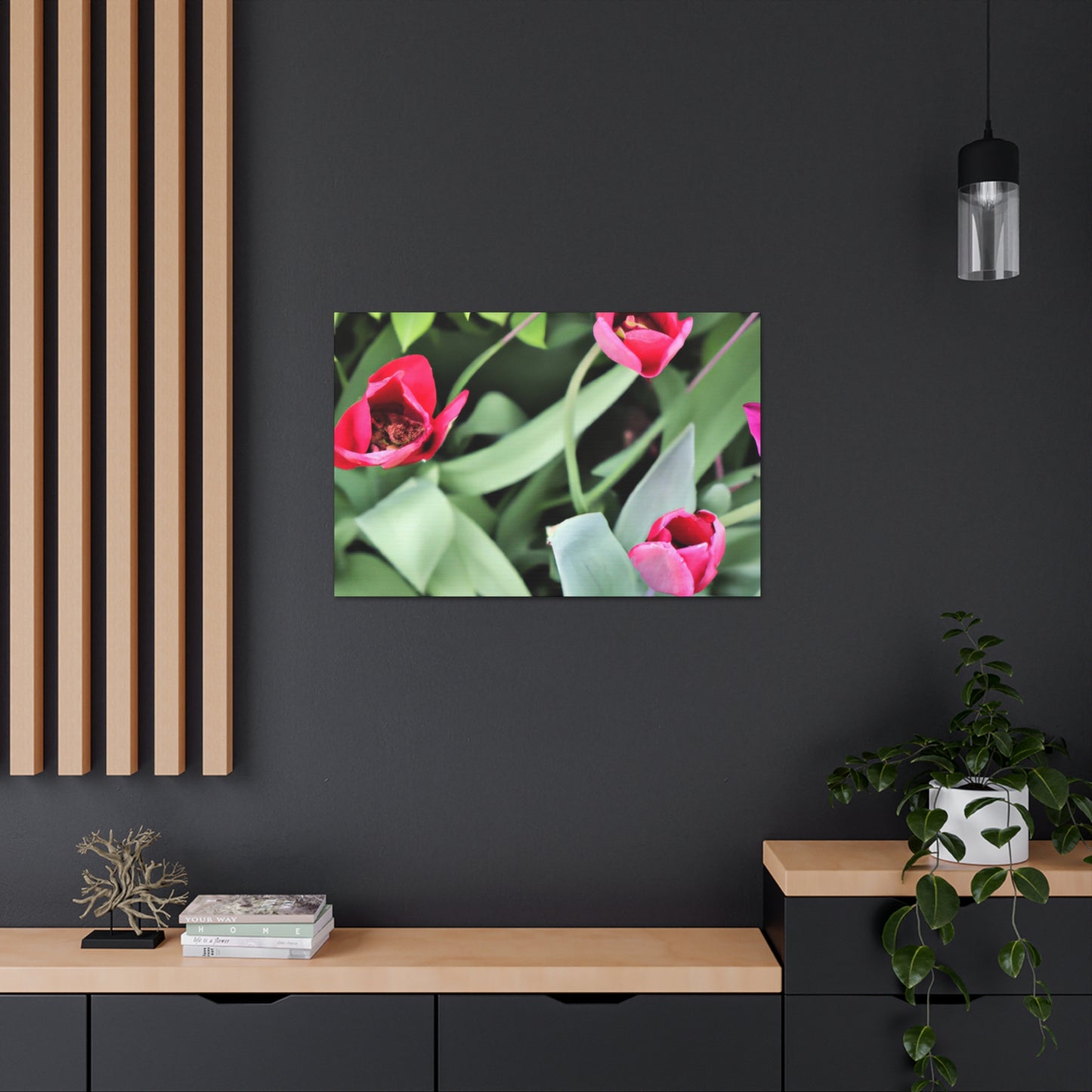 Pink Pop Ups - Canvas - Floral