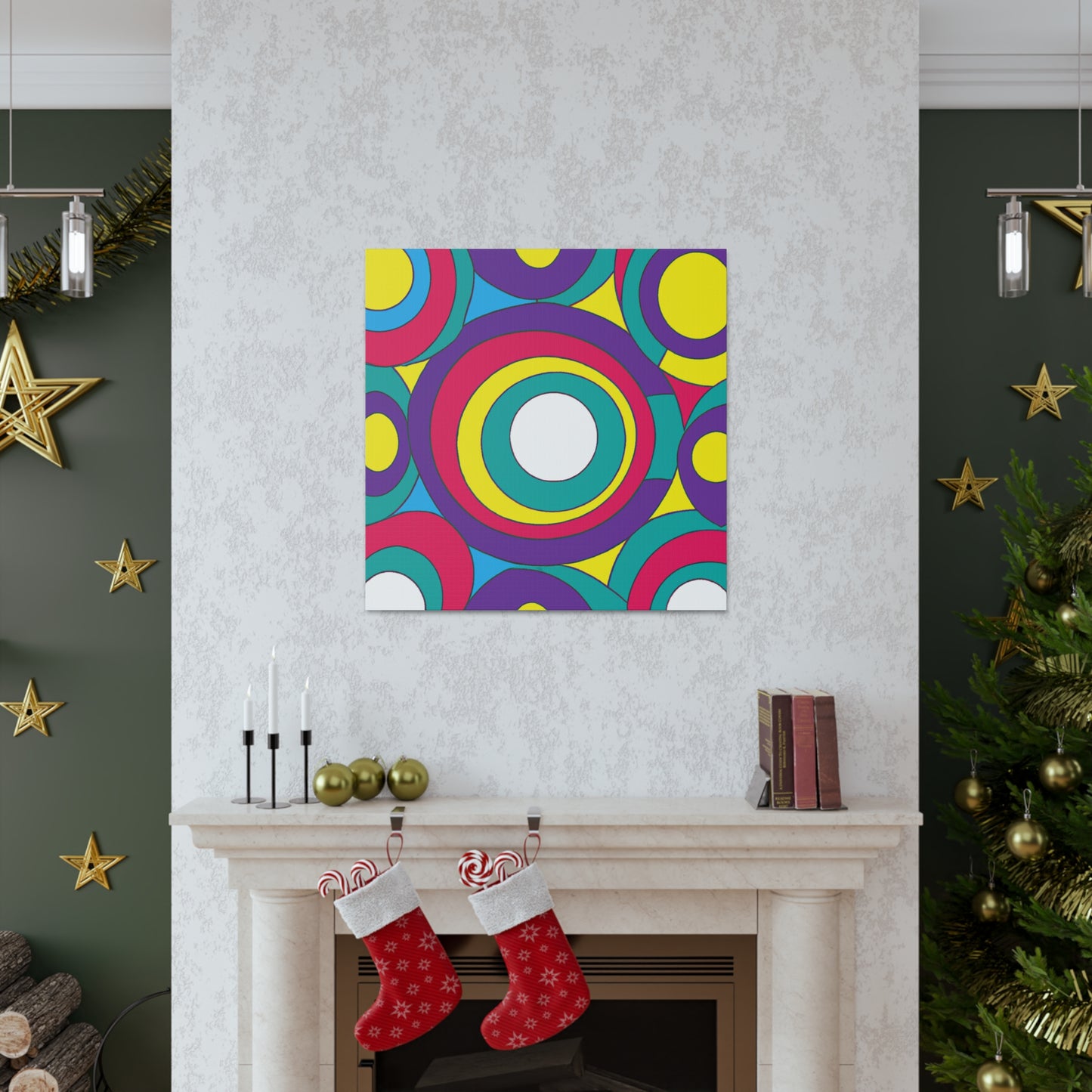 Circular Fury - Midcentury Retro Canvas