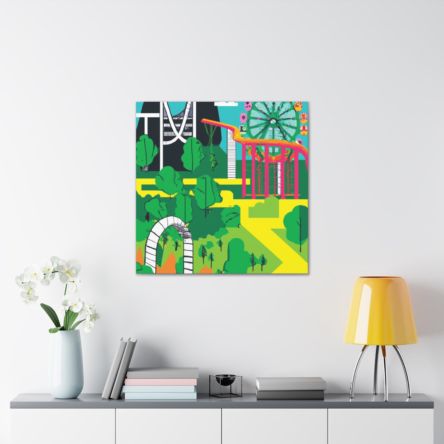Glowgreen - Landscape - Amusement - Canvas