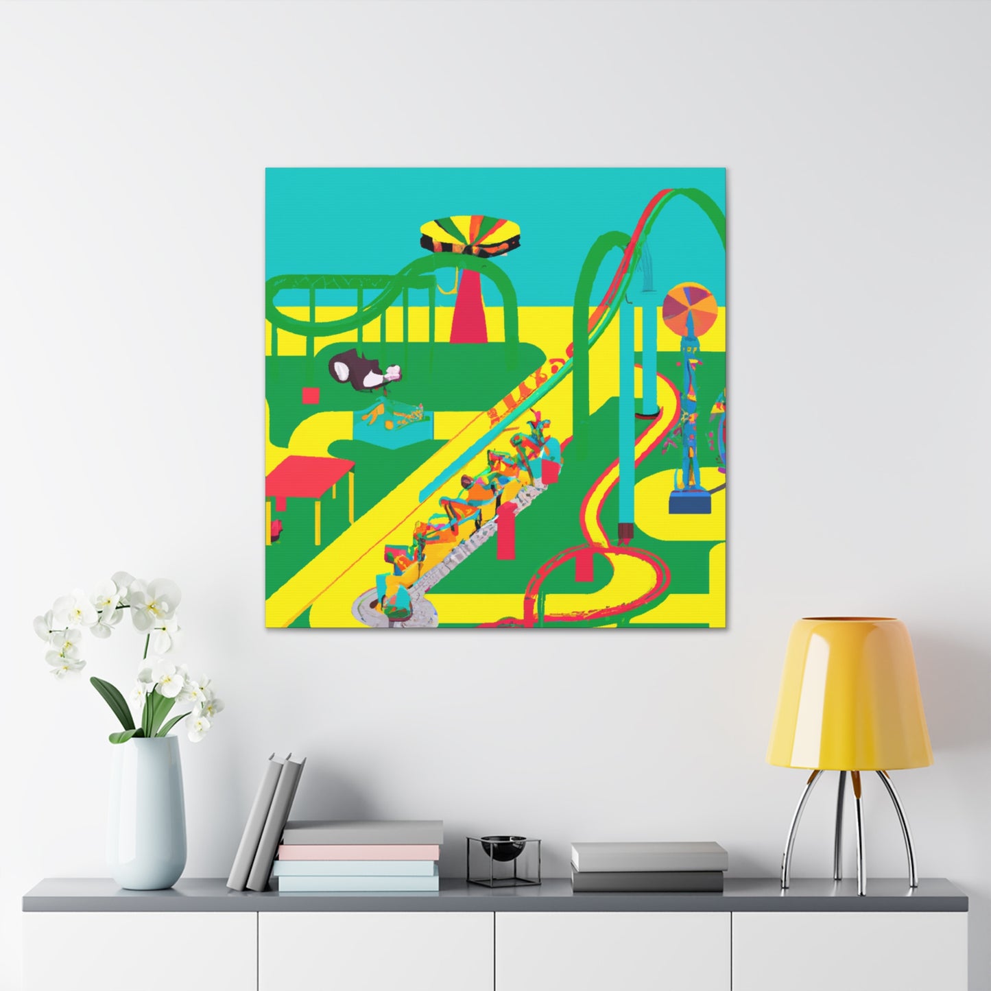 Cotton Candy Kingdom - Amusement - Canvas
