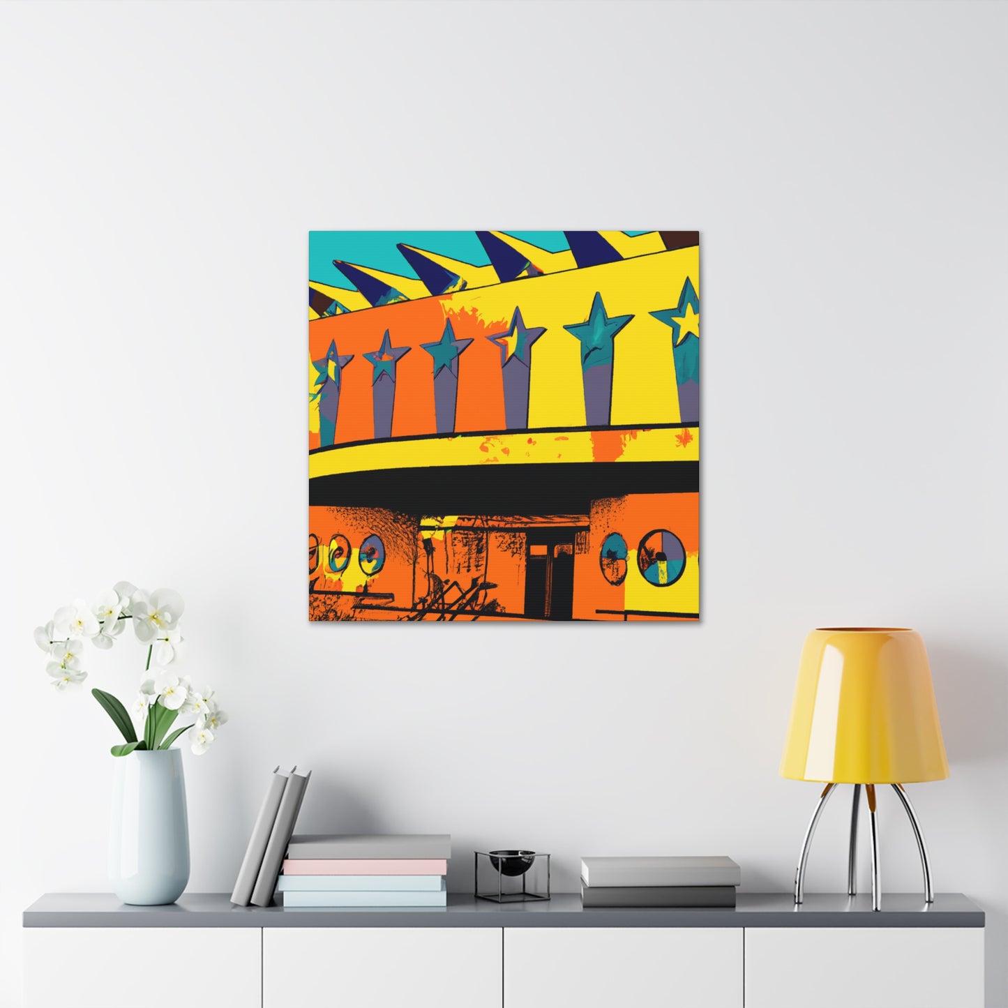 Whirlin' Wheels Diner and Drive-In - Canvas