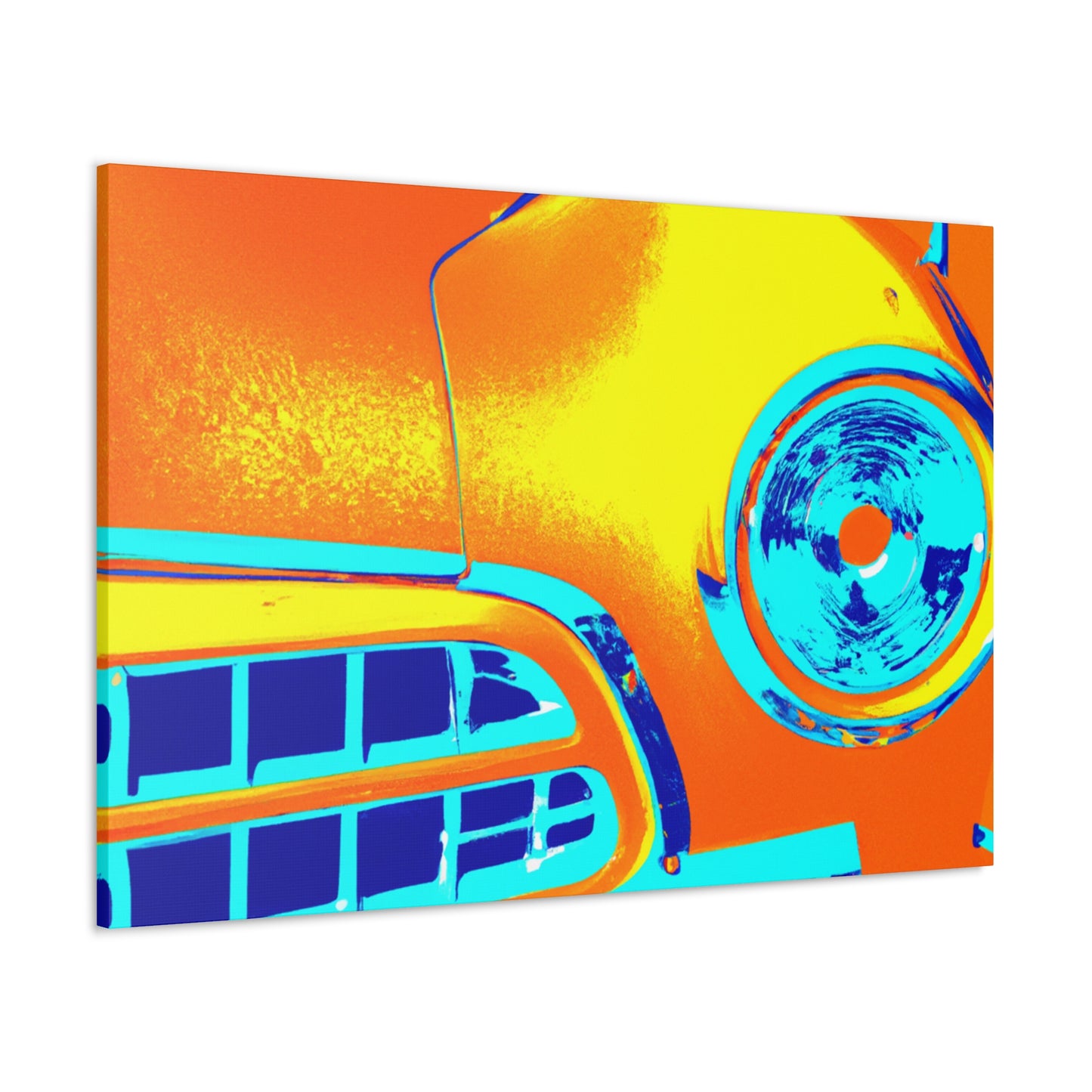 'Vintage Car Roadside Reminiscence' - Automobile Canvas