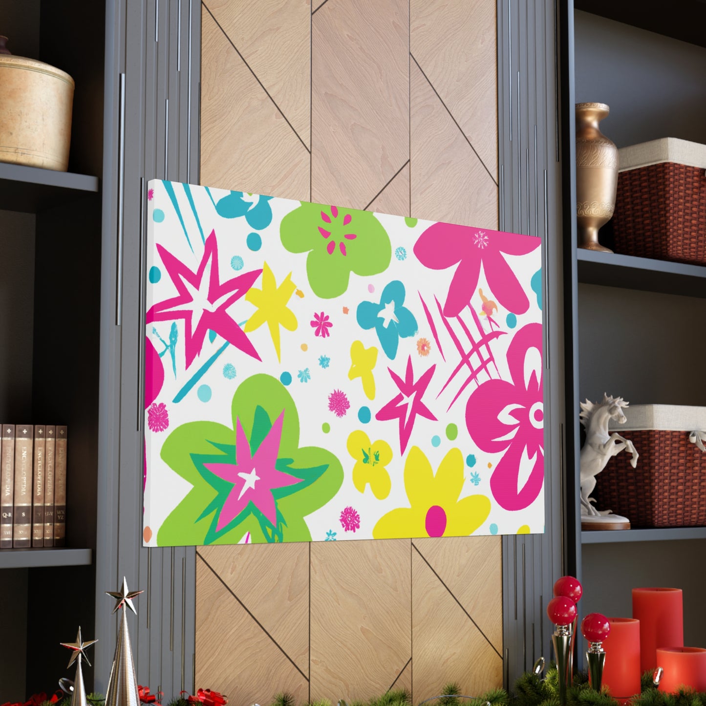 Flower Power Playtime: - Floral Canvas