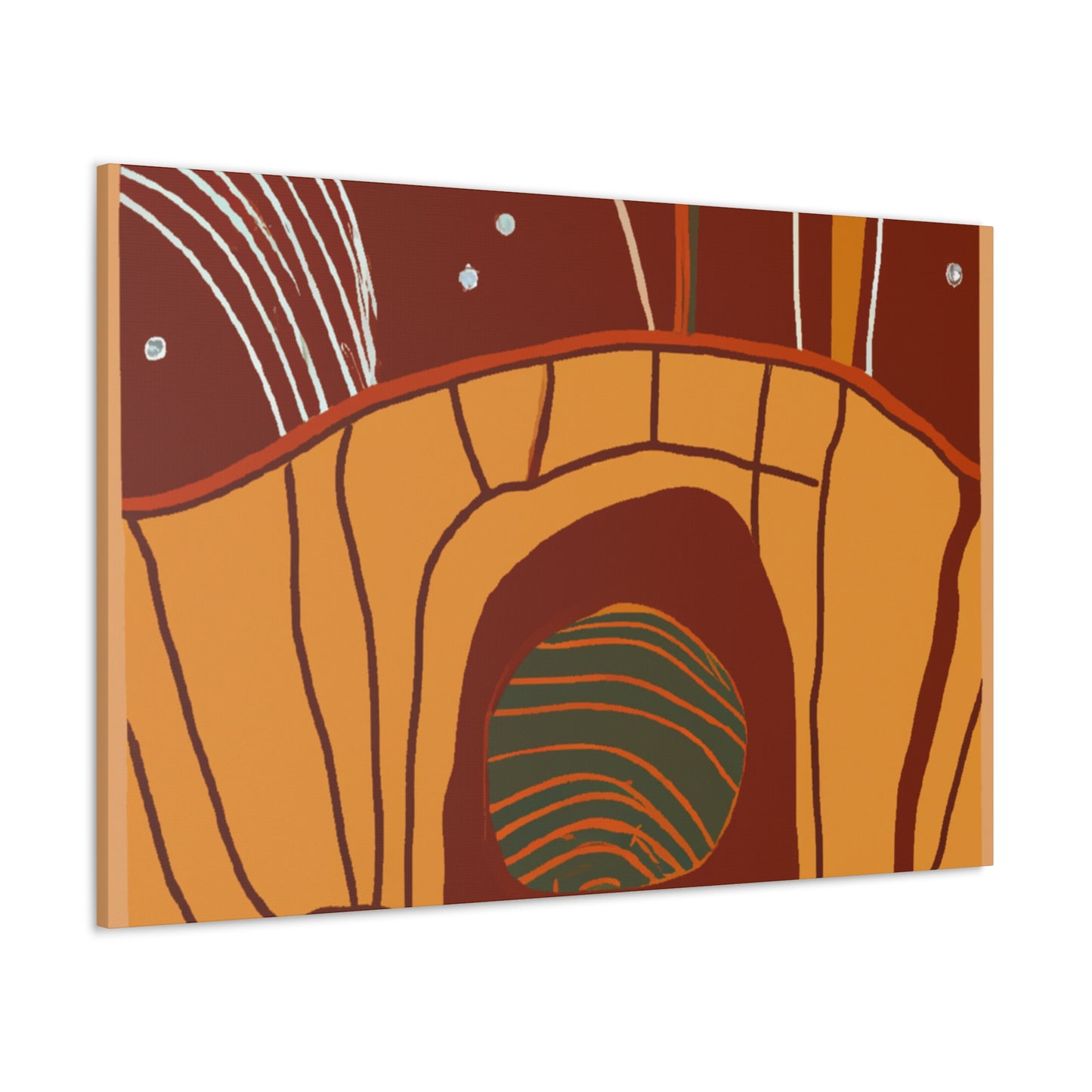 Retro Facade - Midcentury - Canvas