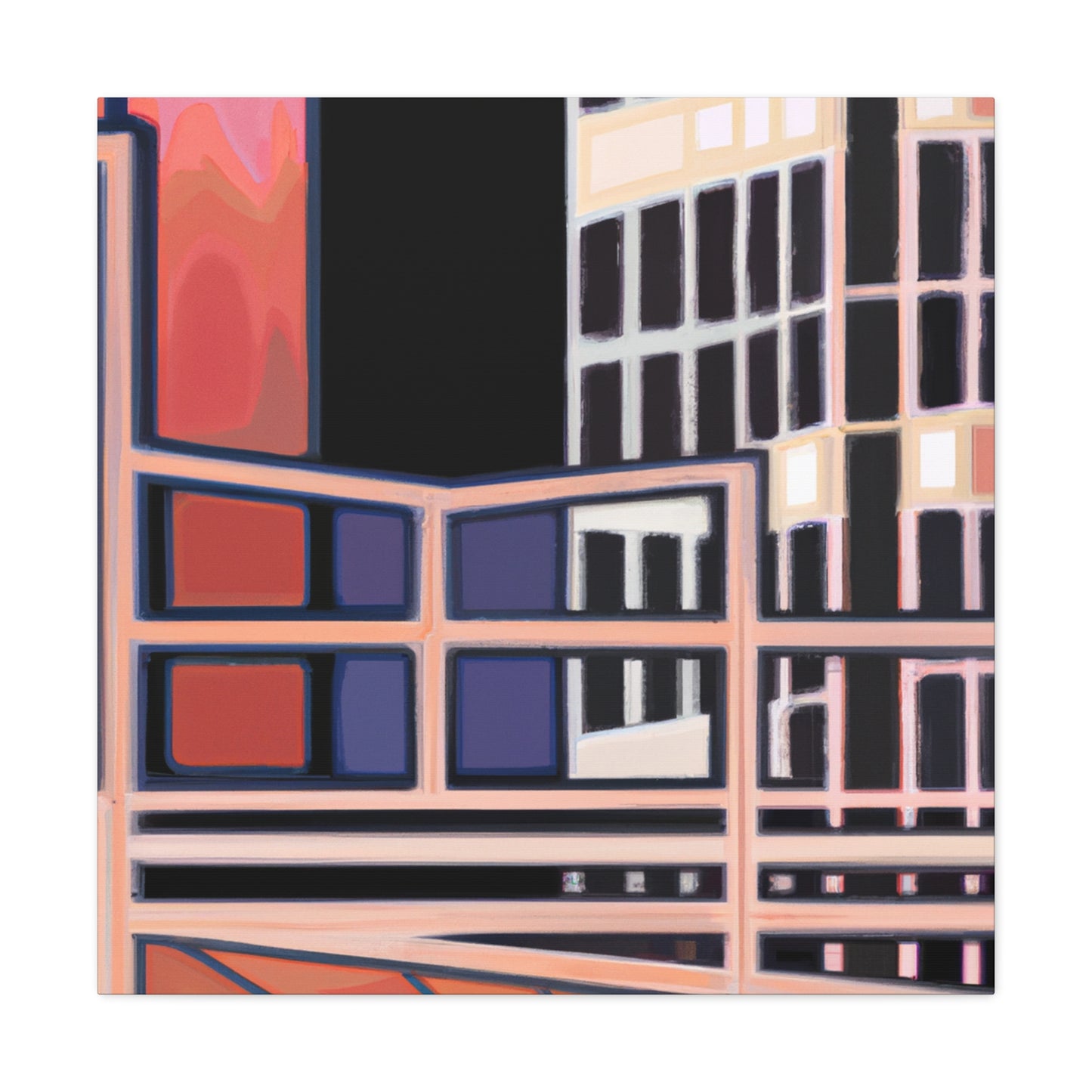 The Fabergé Palace: An Art Deco Masterpiece. - Canvas - Architectural