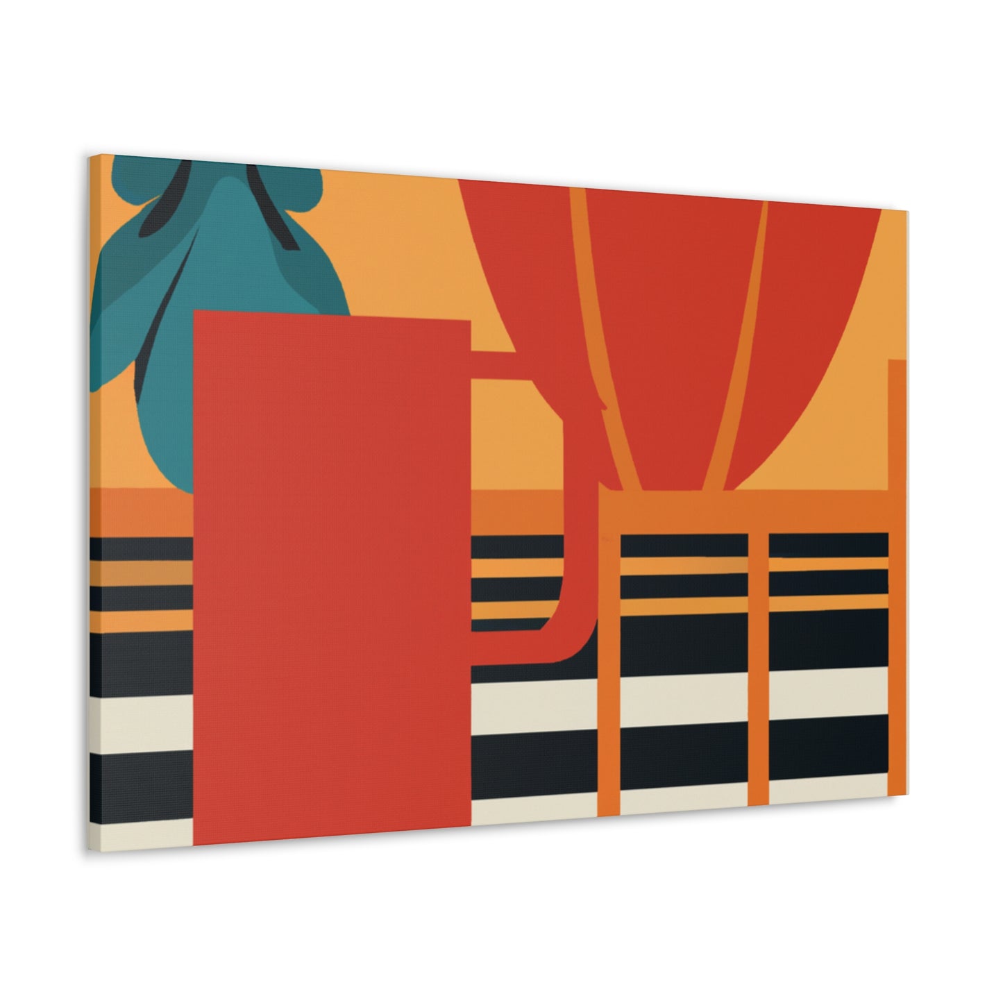 Orange Foxy. - Midcentury Canvas