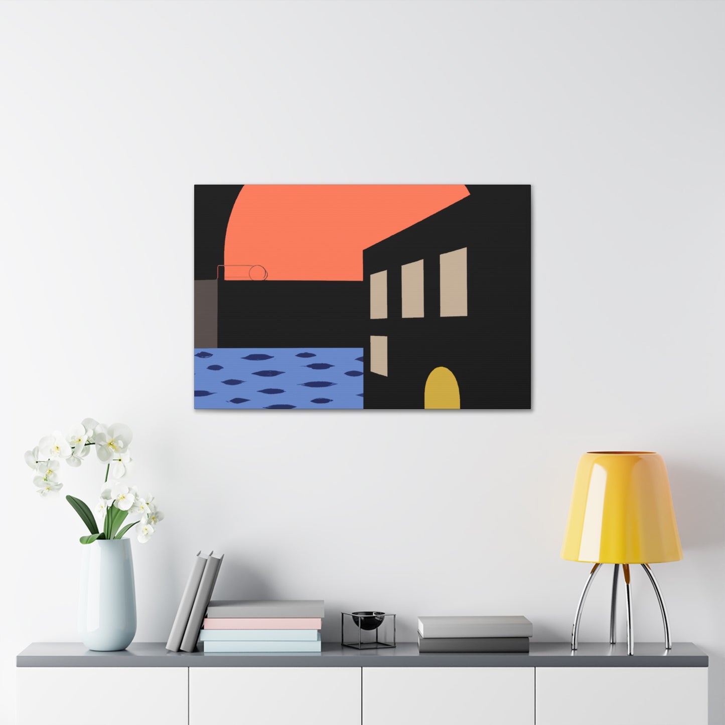 Street Walk - Midcentury Canvas