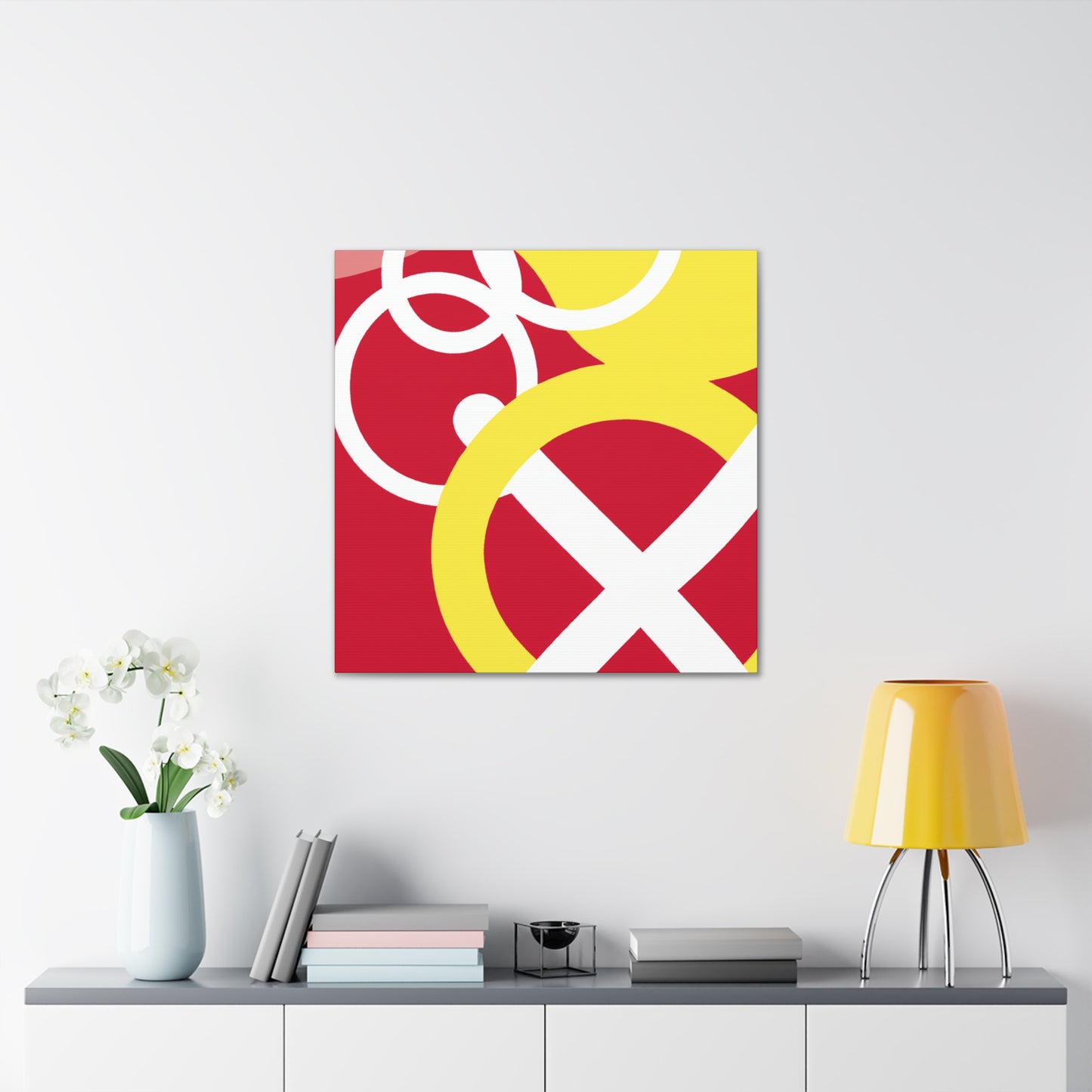 Modern Monochrome- Midcentury - Canvas