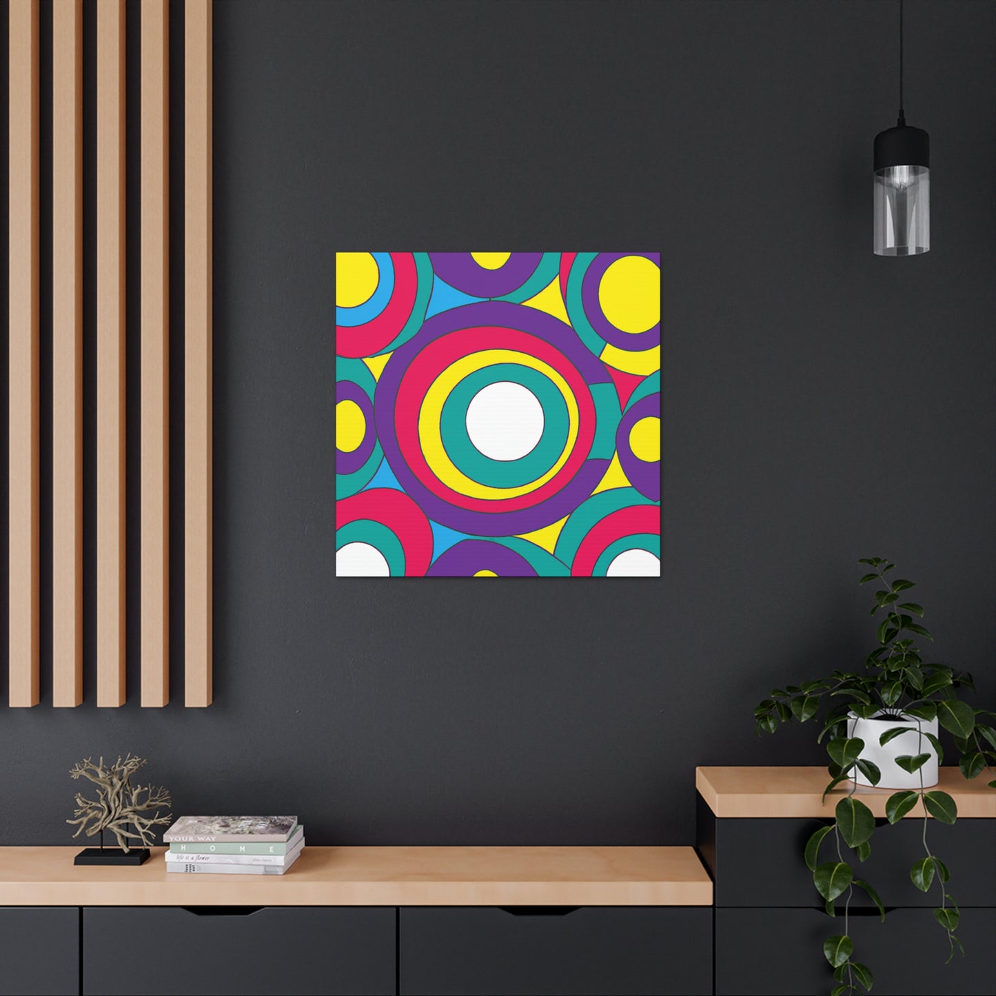 Circular Fury - Midcentury Retro Canvas
