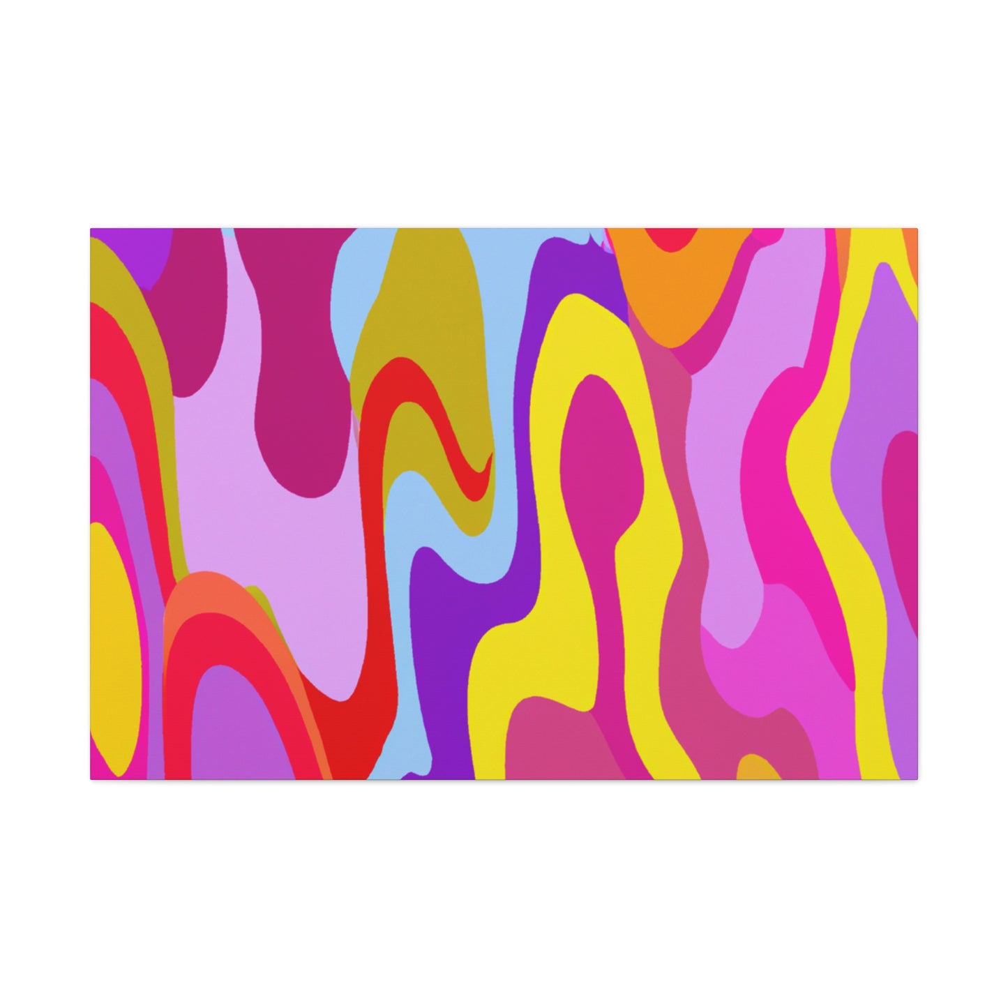 Aqua-Amber - Abstract - Canvas