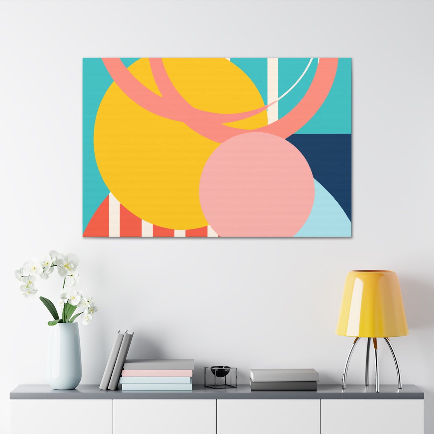The Hallowed Hearth - Midcentury - Canvas