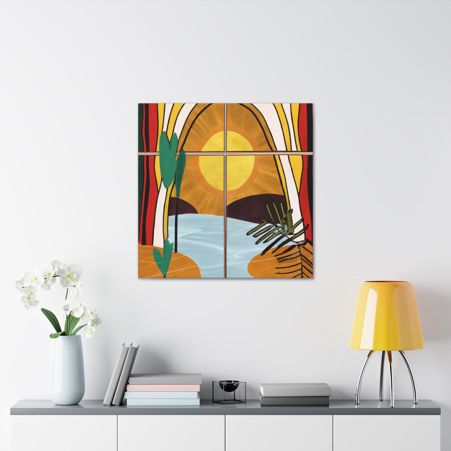 Radiant Reverie - Midcentury - Canvas