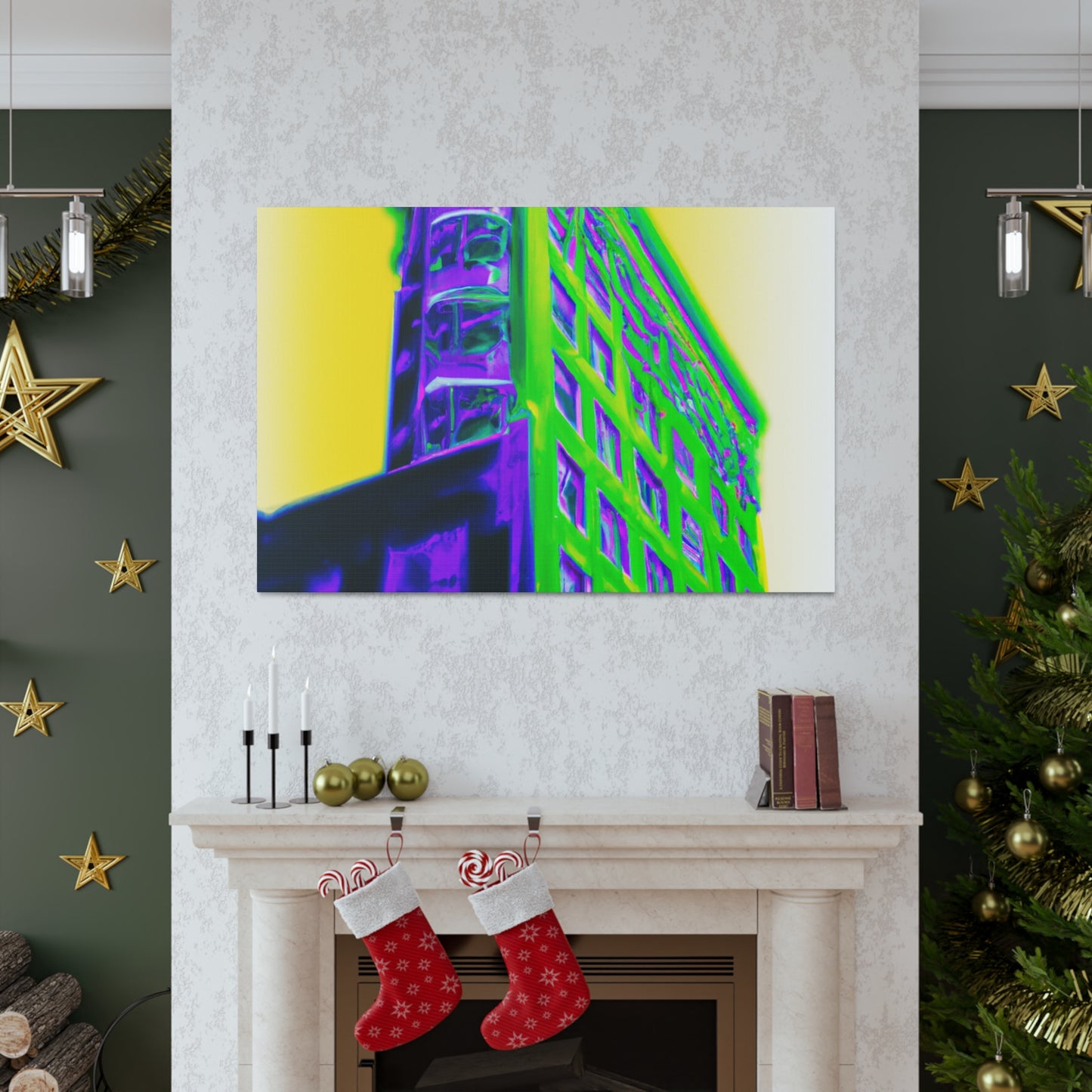"Futuristic Geoforms" - Architectural Canvas