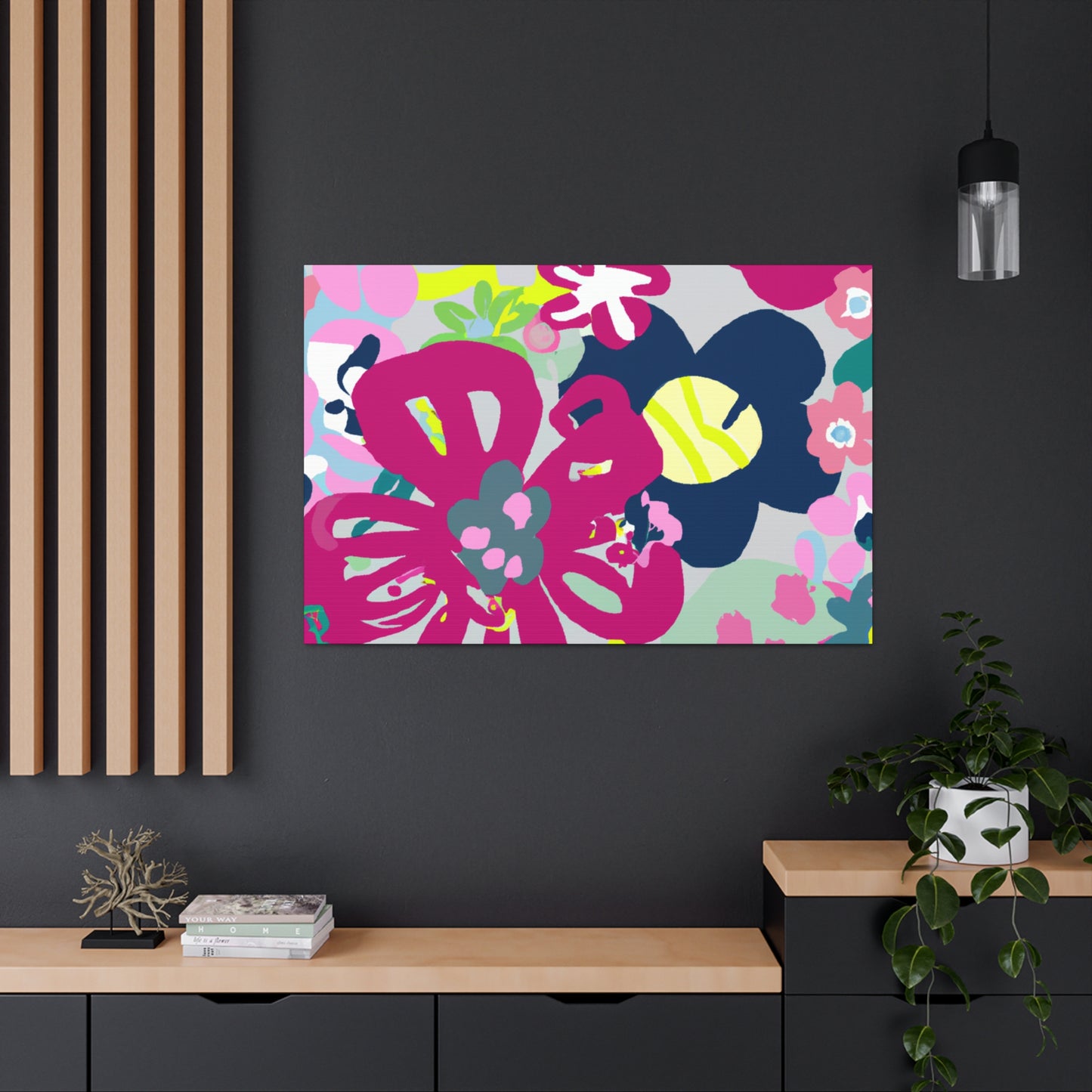 "Petals of Passage" - Floral Canvas