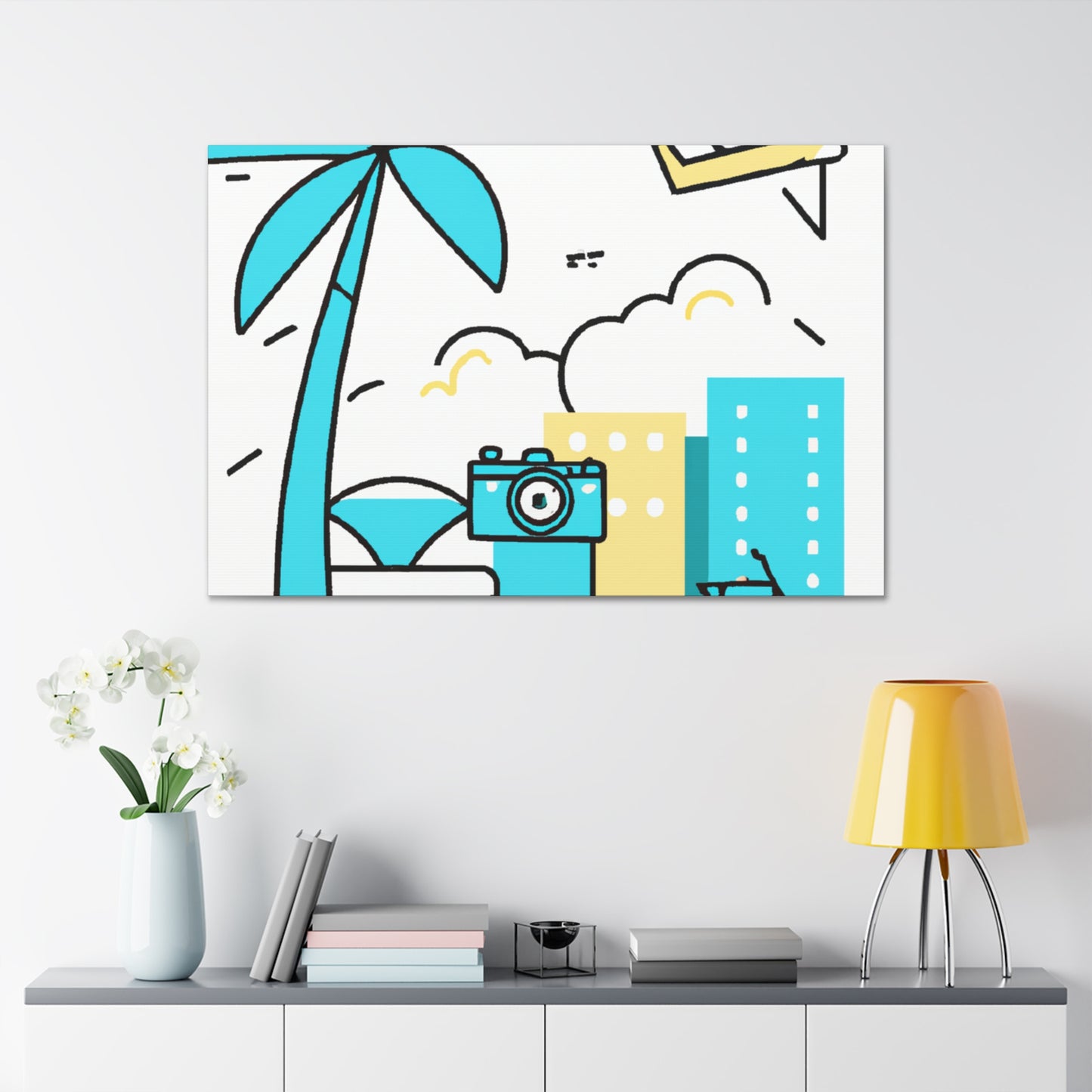 Blue Skyless - Minimalism - Canvas