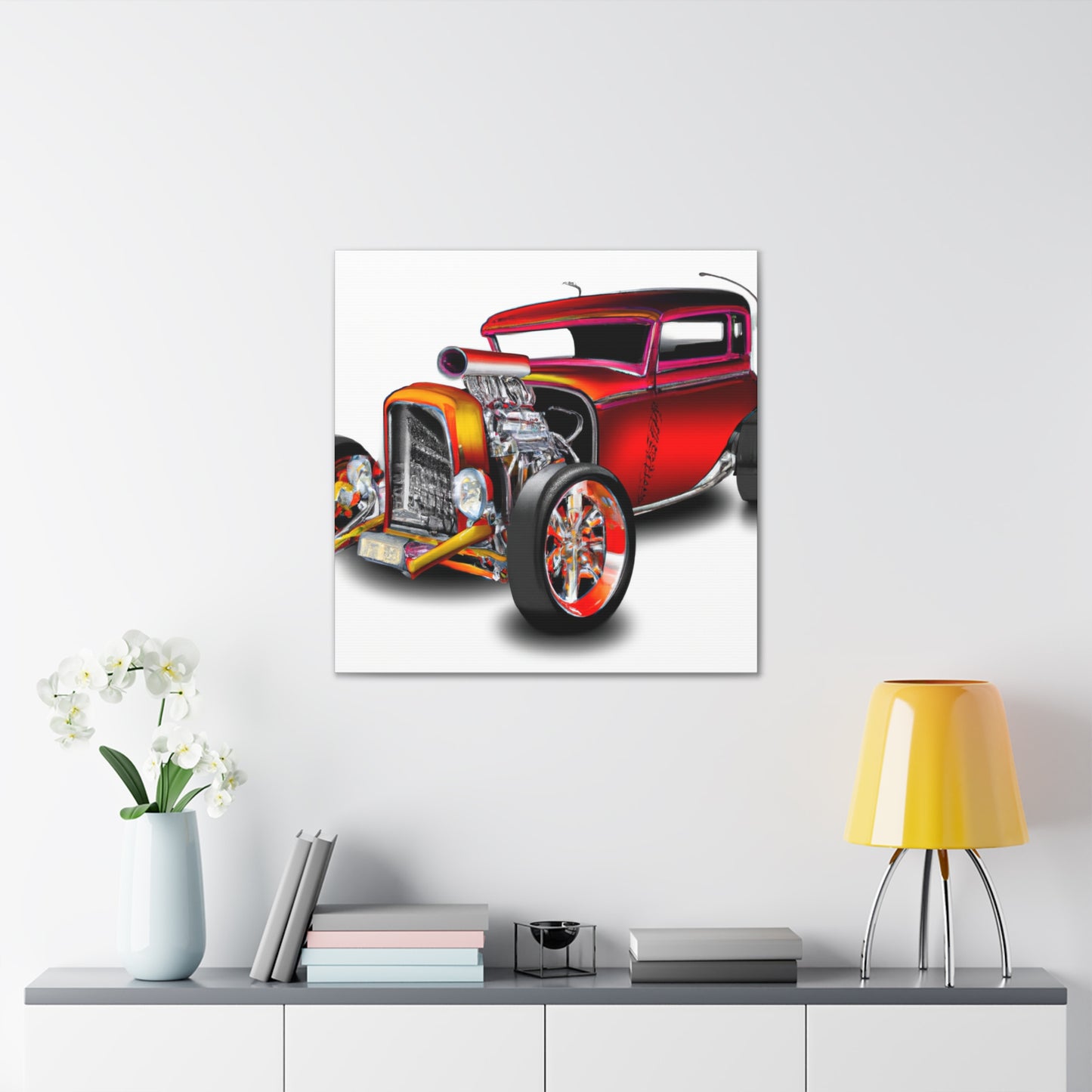 Hot Rod Lightning - Automobile - Canvas