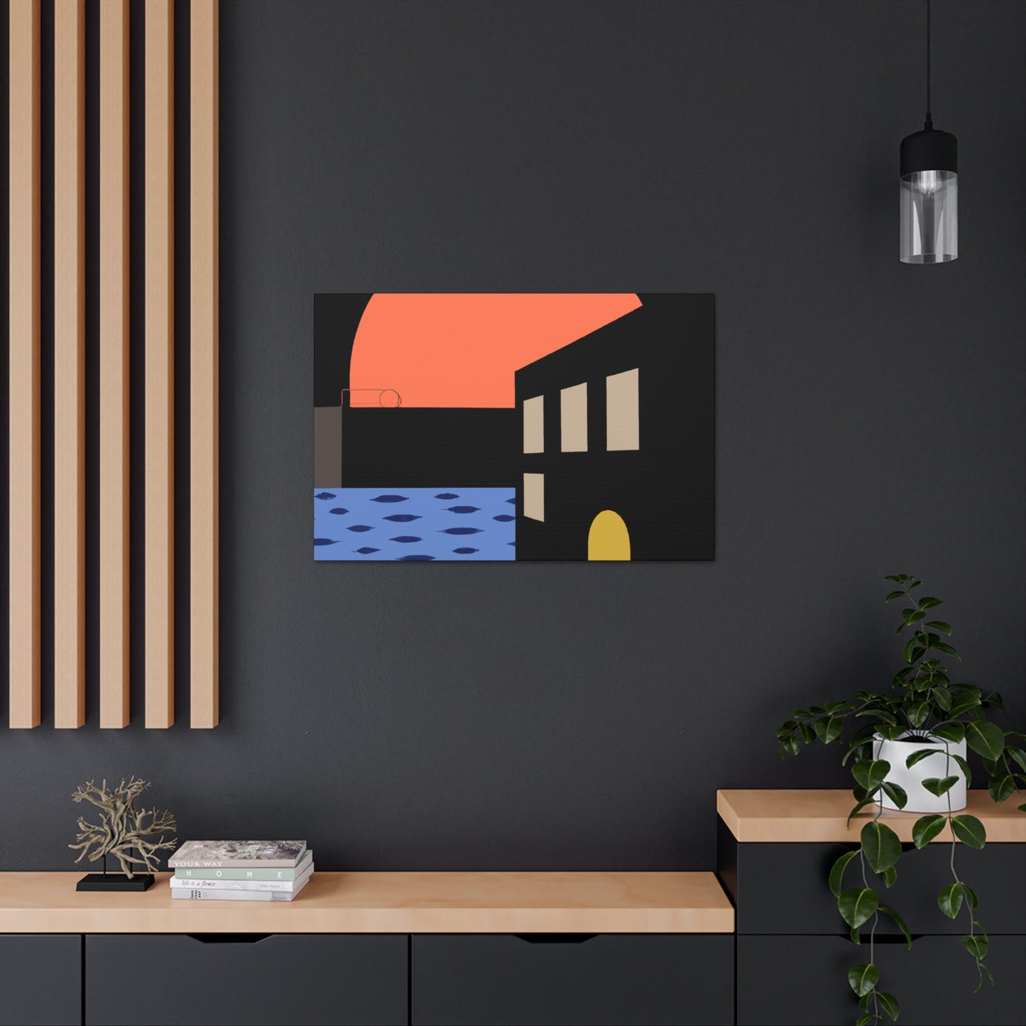 Street Walk - Midcentury Canvas