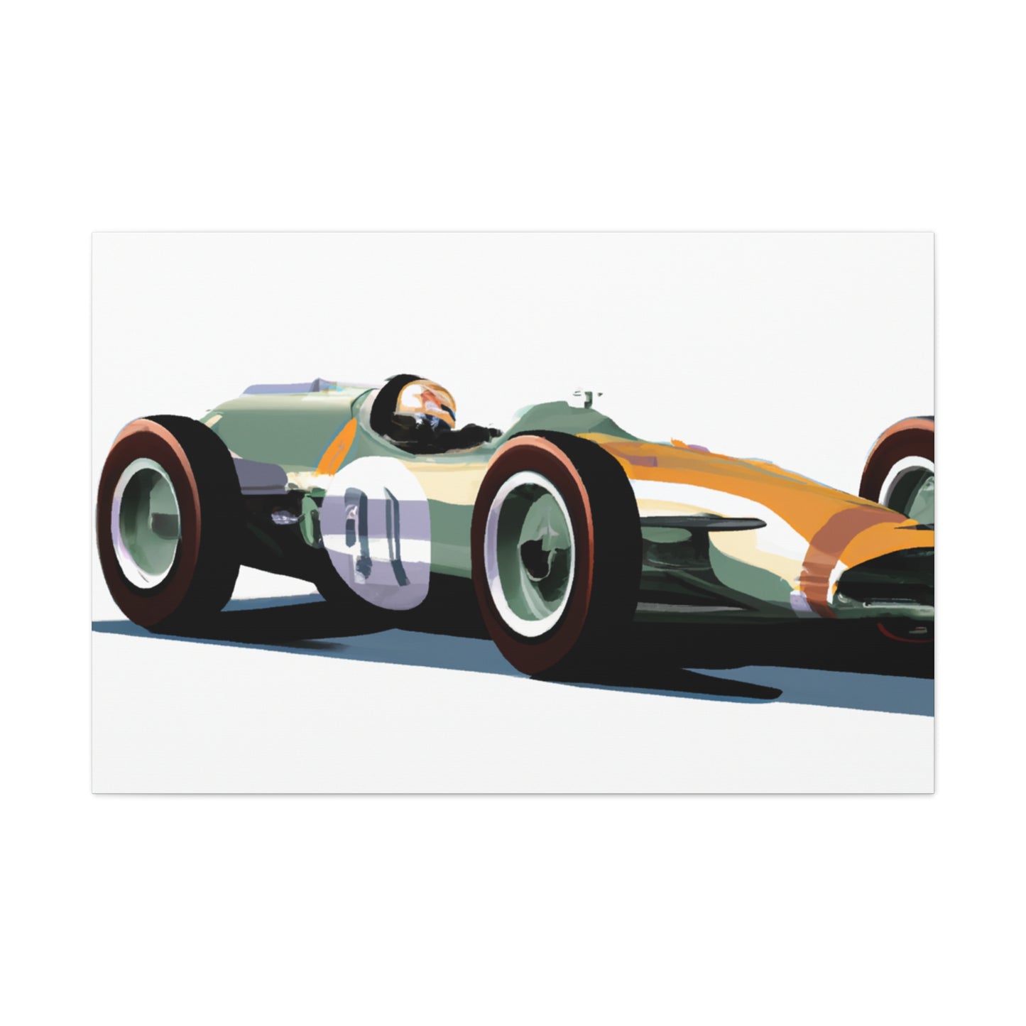 The Red Streak - Automobile - Canvas
